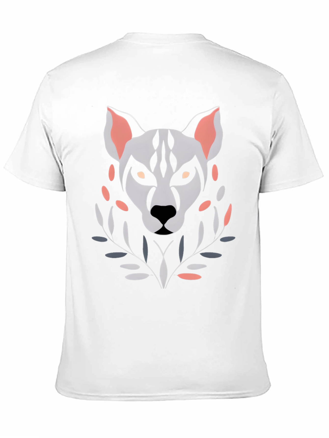 Abstract Wolf Graphic T-Shirt - Unique Art Tee