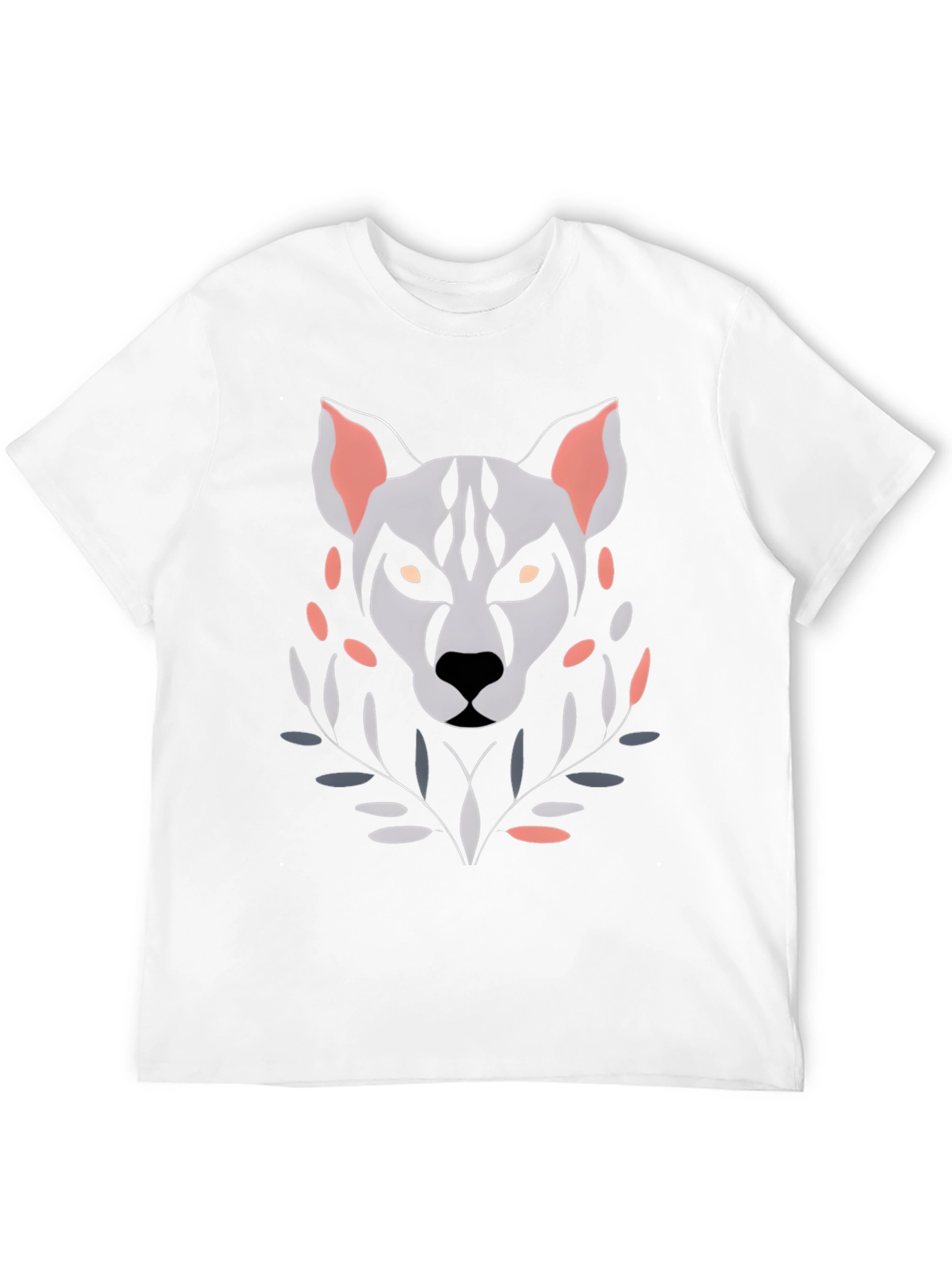Abstract Wolf Graphic T-Shirt - Unique Art Tee