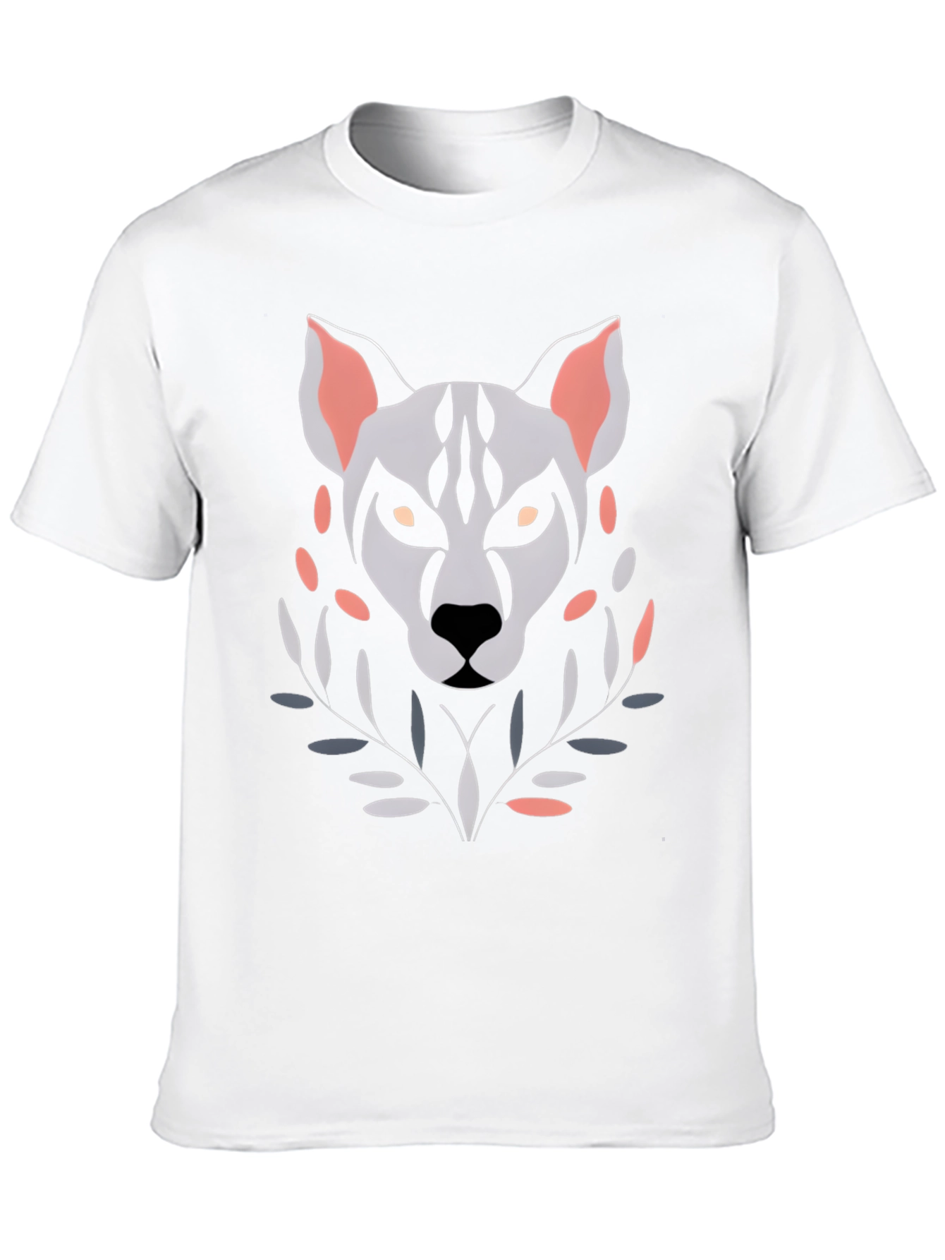 Abstract Wolf Graphic T-Shirt - Unique Art Tee