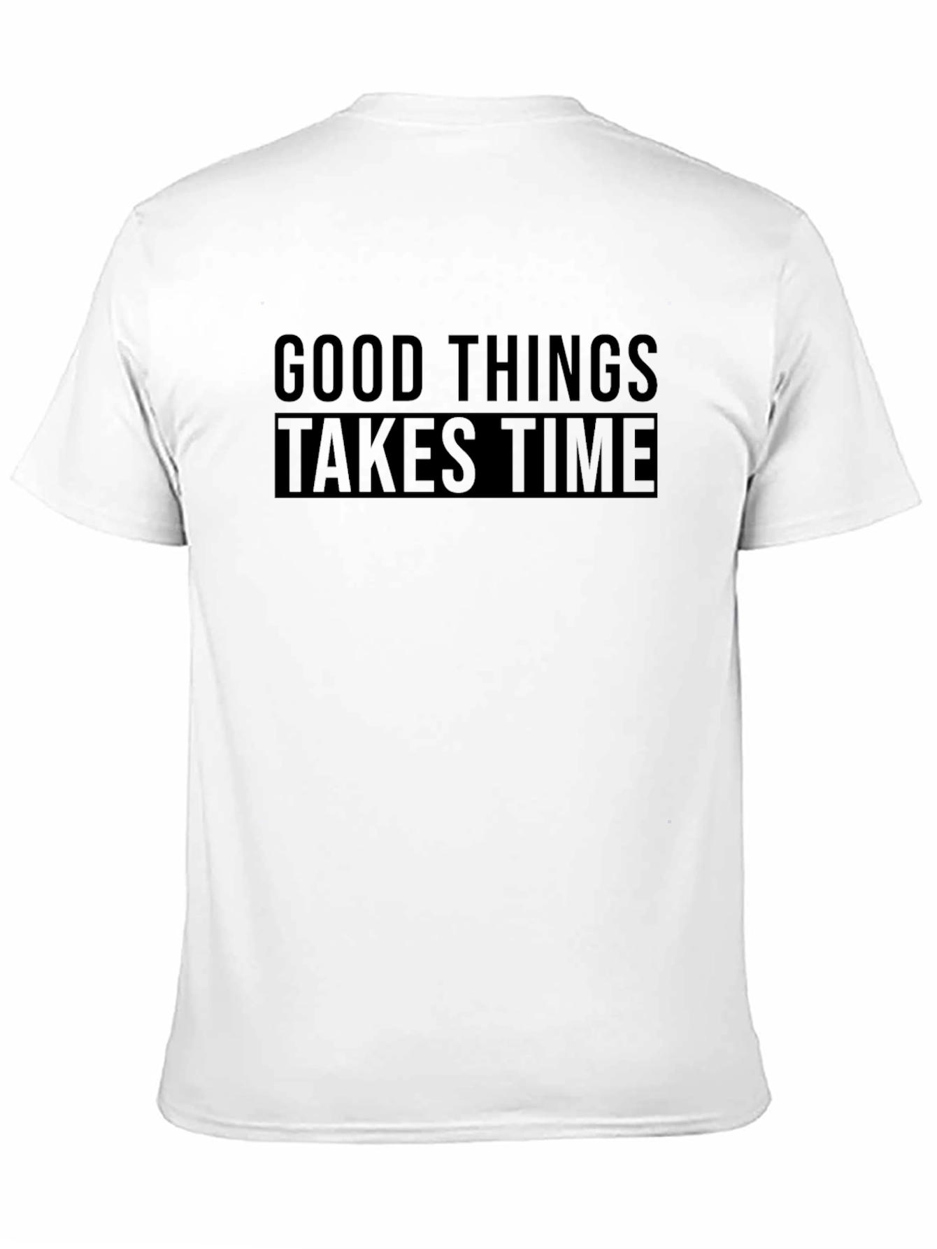 Good Things Take Time Black Graphic Tee