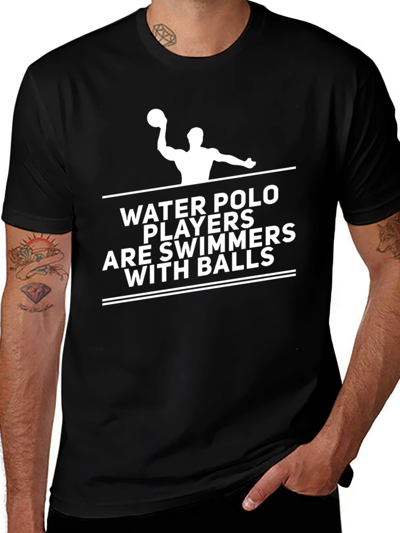 Water Polo Swimmers Graphic T-Shirt