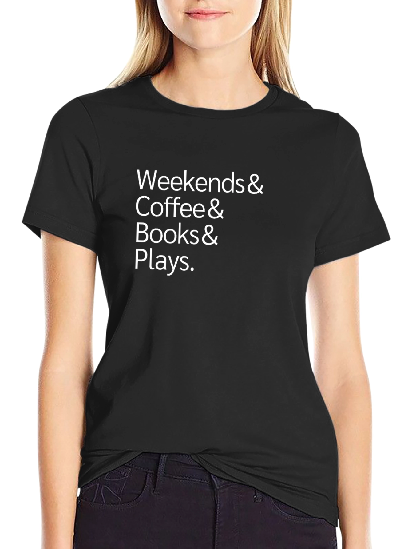 Weekends & Coffee & Books & Plays Graphic Tee