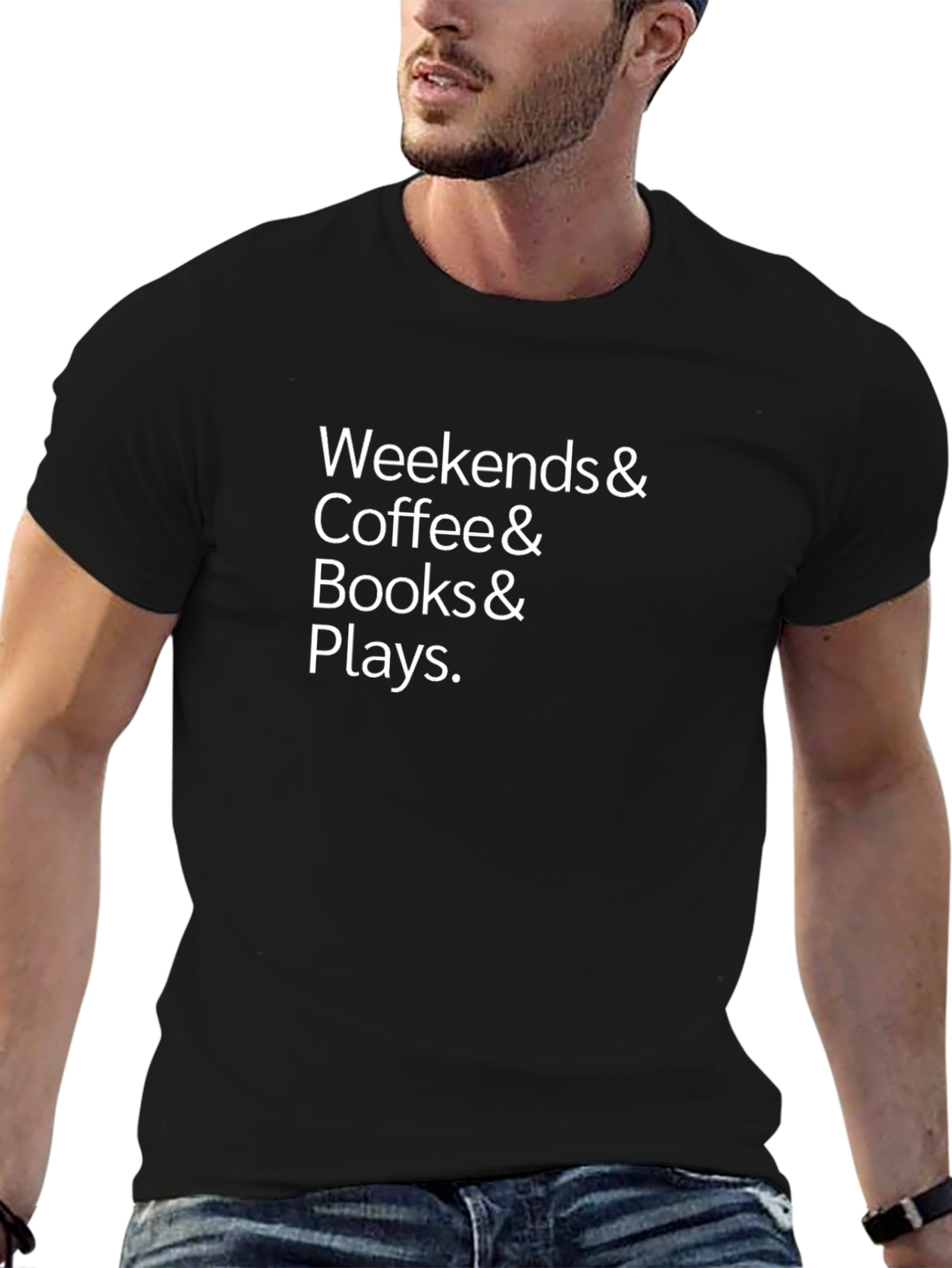 Weekends & Coffee & Books & Plays Graphic Tee