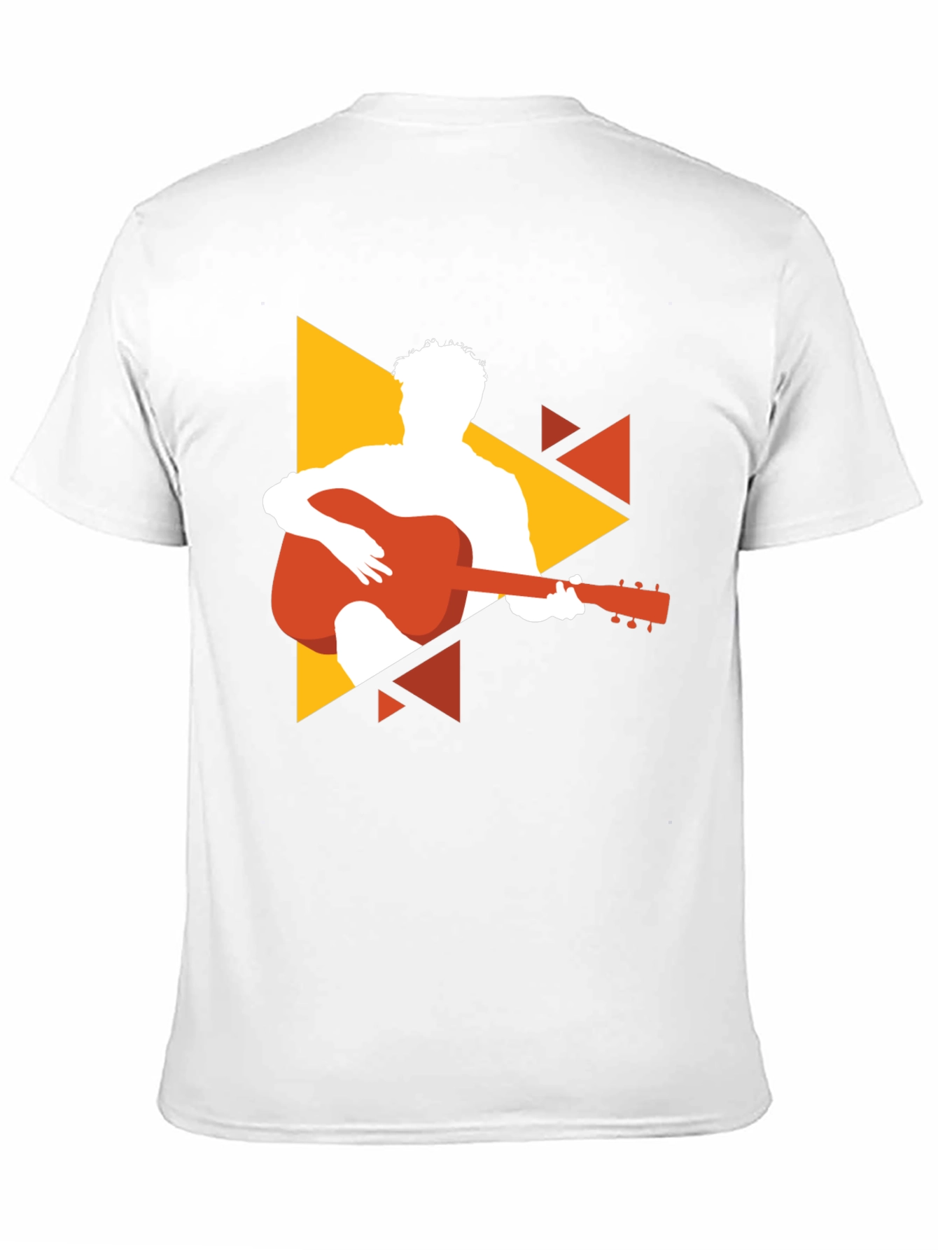 Guitarist Graphic Tee - Black Cotton Blend T-Shirt