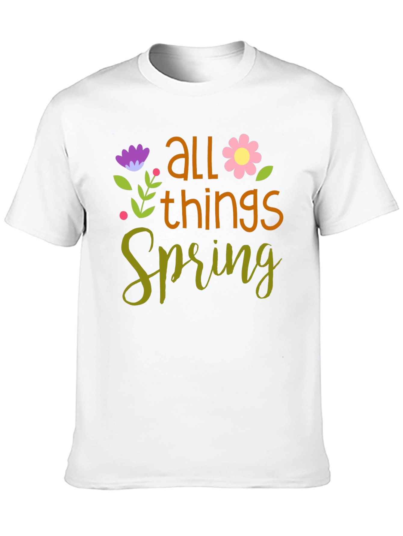 All Things Spring T-Shirt - Floral Design
