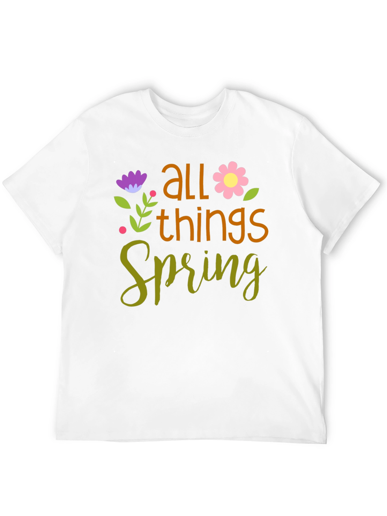All Things Spring T-Shirt - Floral Design