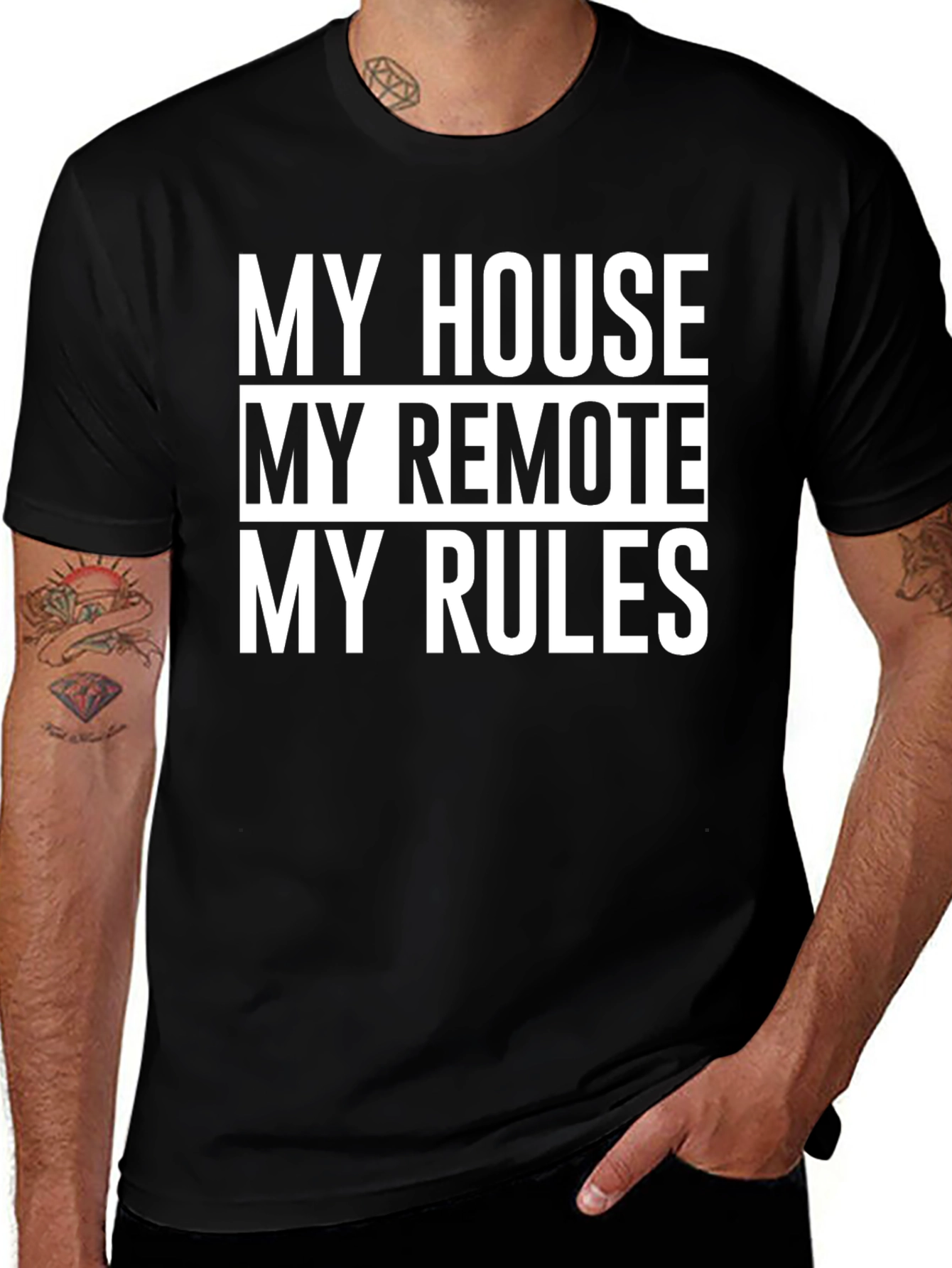 My House My Remote My Rules Graphic Tee