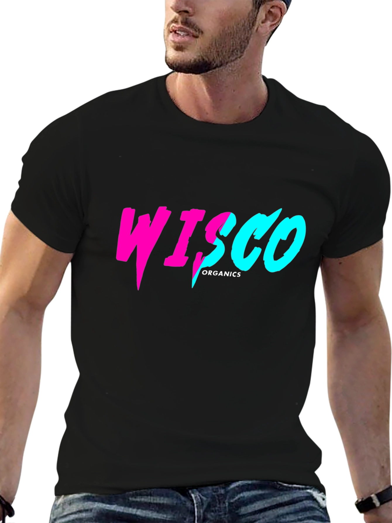 WISCO Organics Black Graphic T-Shirt
