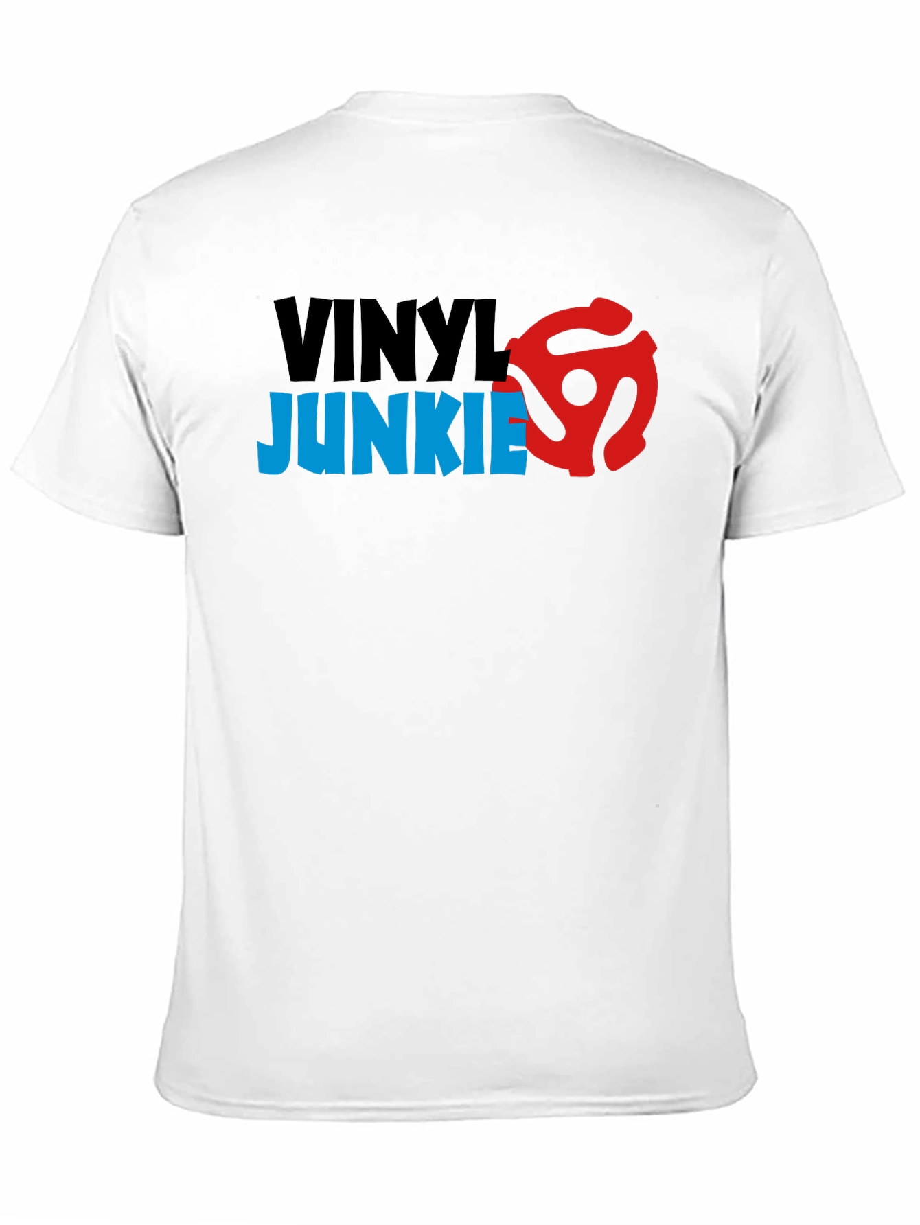 Vinyl Junkie Graphic T-Shirt - Retro Music Lover Tee