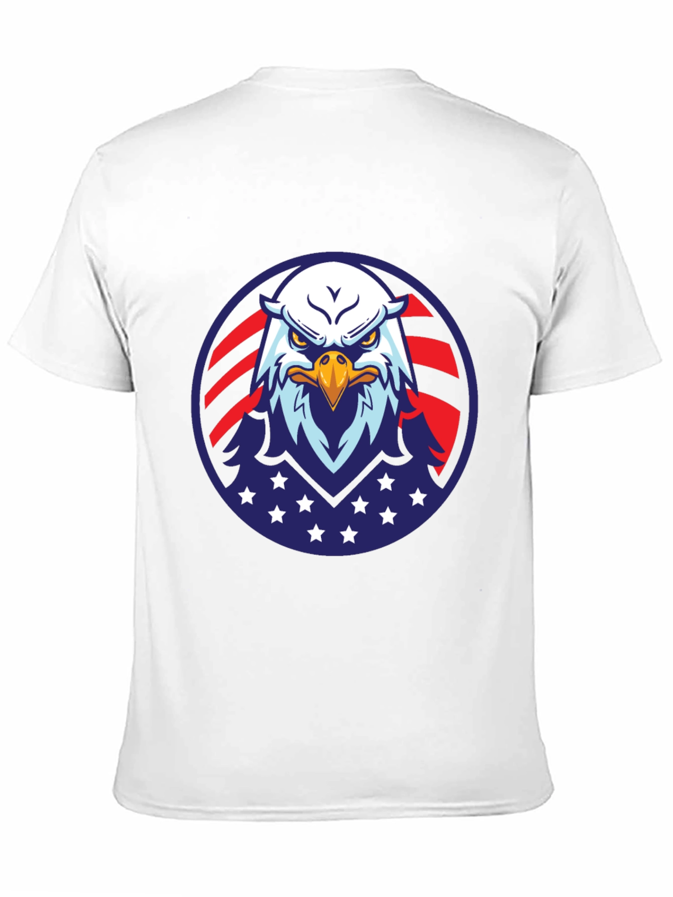 American Eagle Graphic Black T-Shirt Patriotic USA Pride