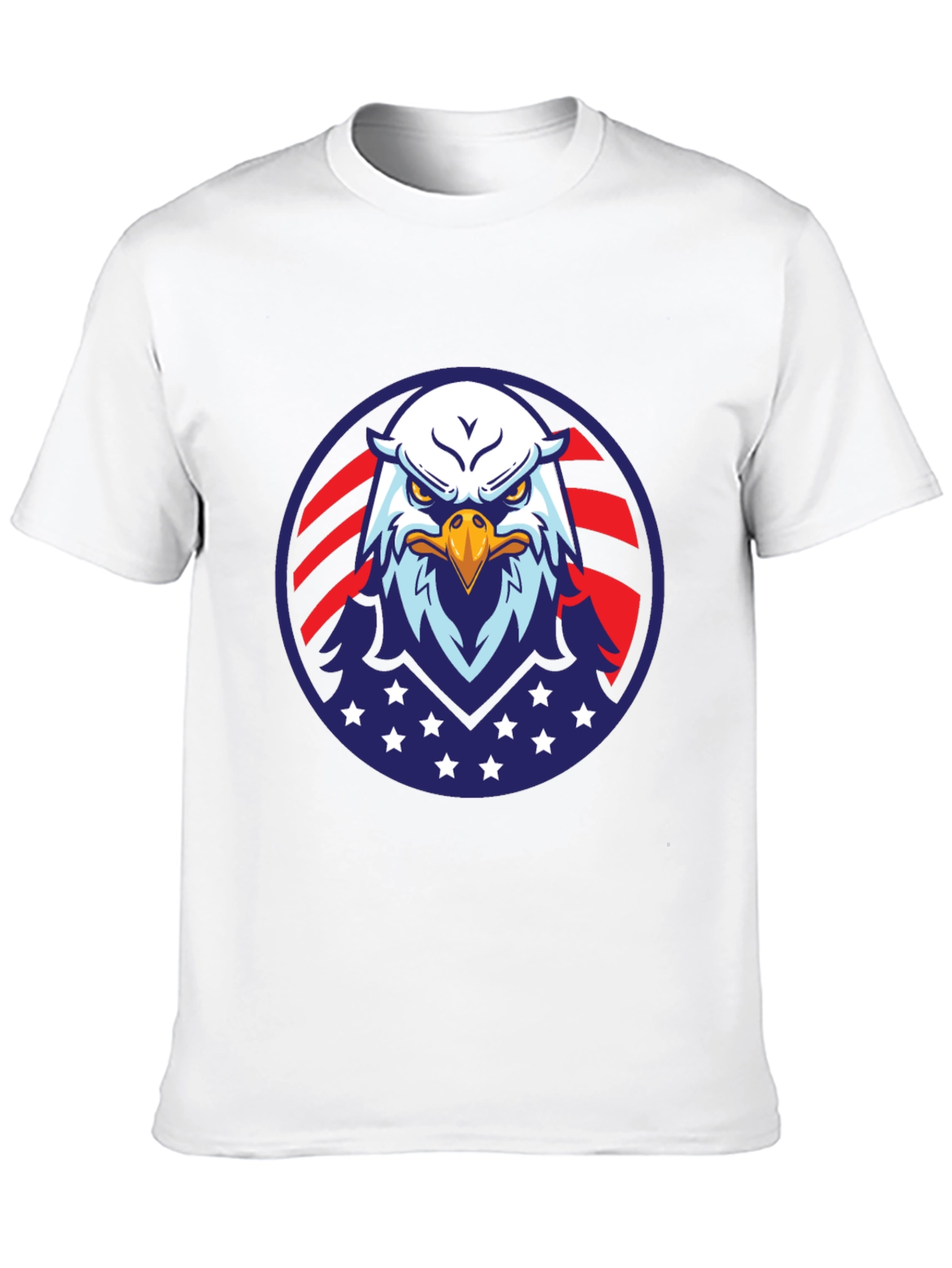 American Eagle Graphic Black T-Shirt Patriotic USA Pride