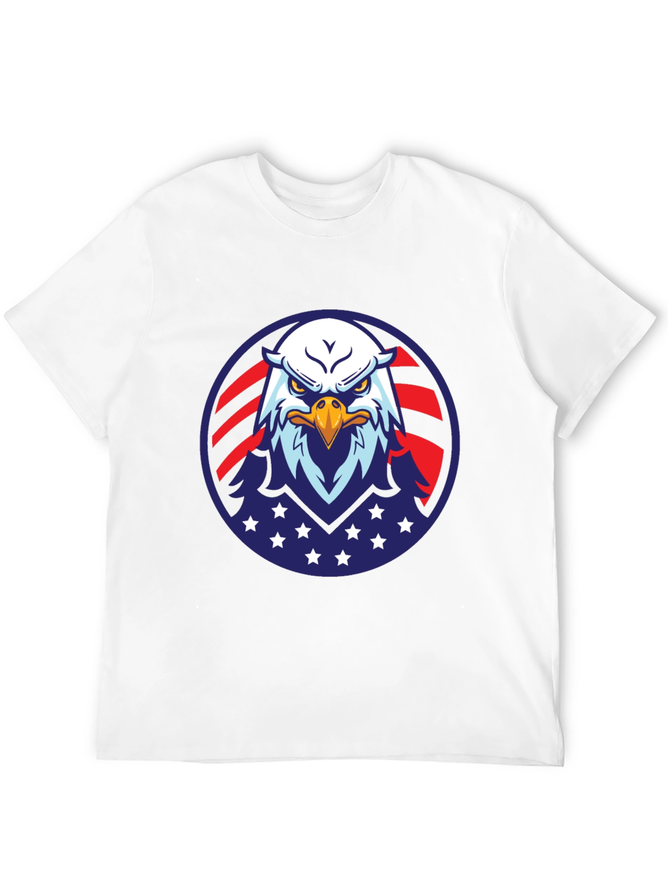 American Eagle Graphic Black T-Shirt Patriotic USA Pride