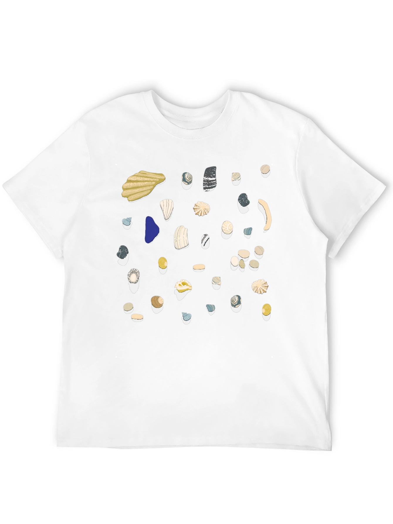 Seashell Graphic Black T-Shirt