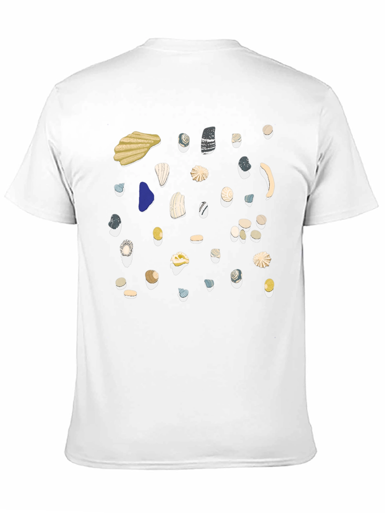 Seashell Graphic Black T-Shirt
