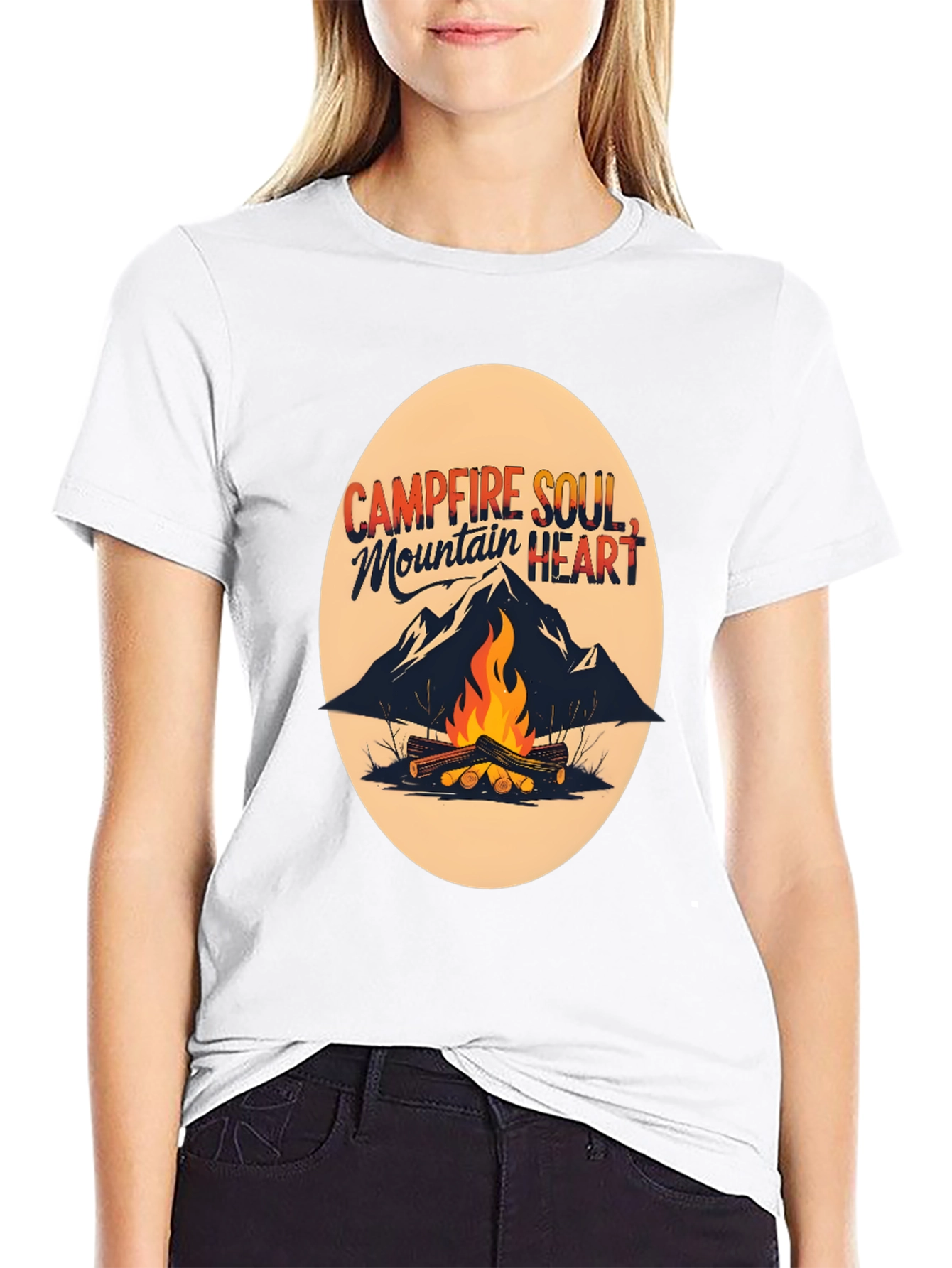 Campfire Soul Mountain Heart Tee