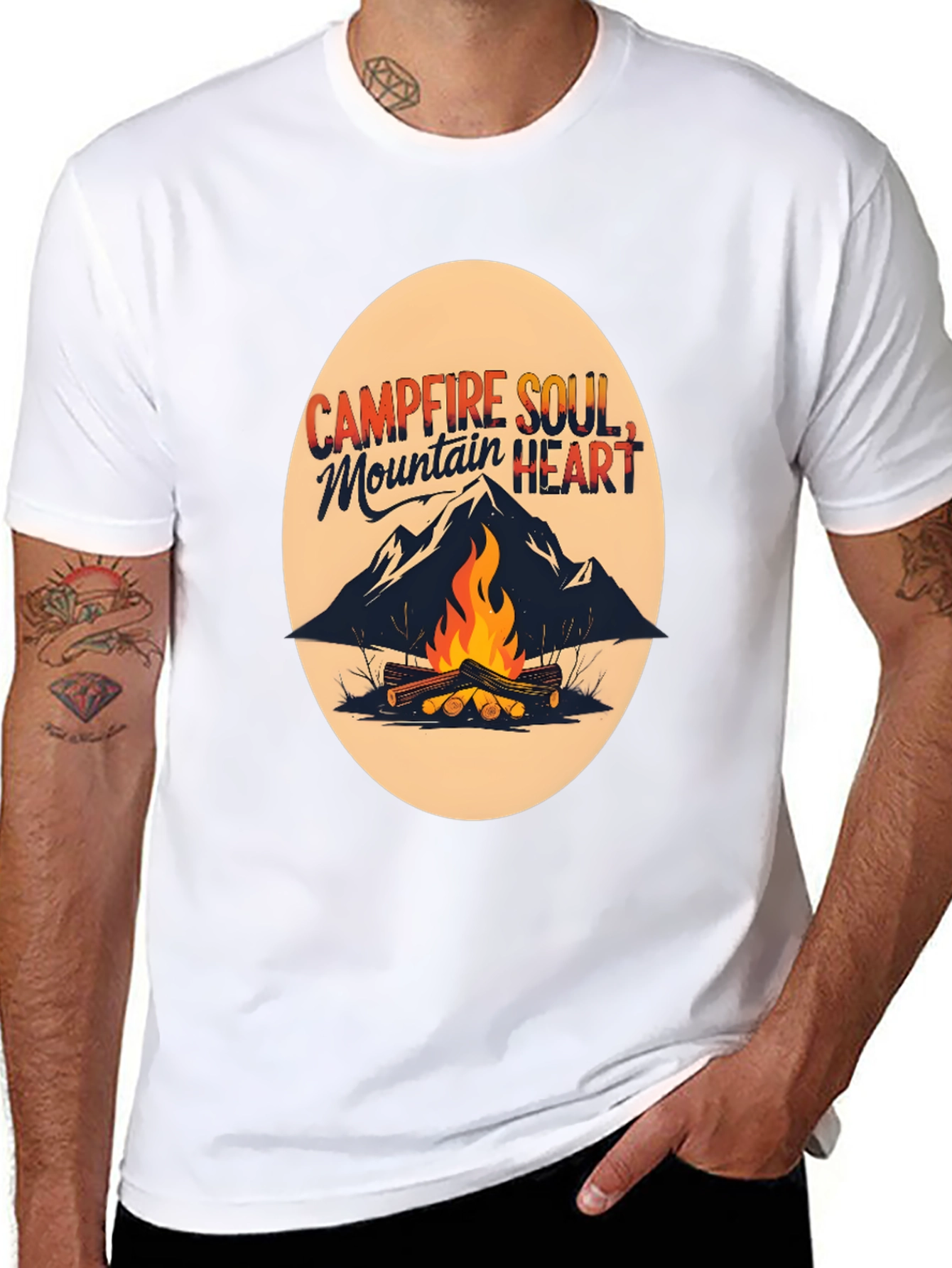 Campfire Soul Mountain Heart Tee