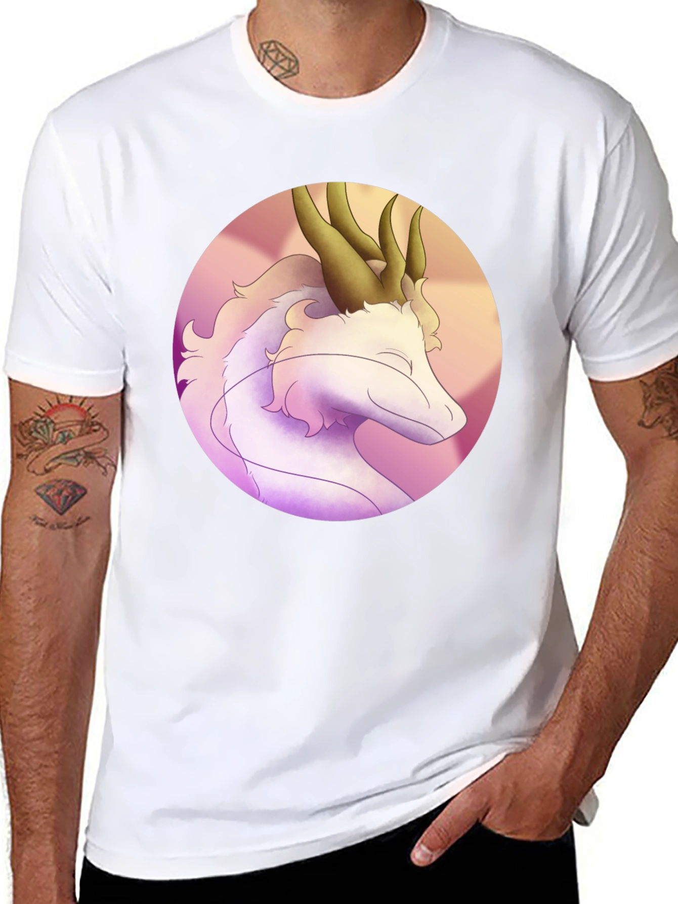 Dragon Art Tee - Fantasy Graphic T-Shirt
