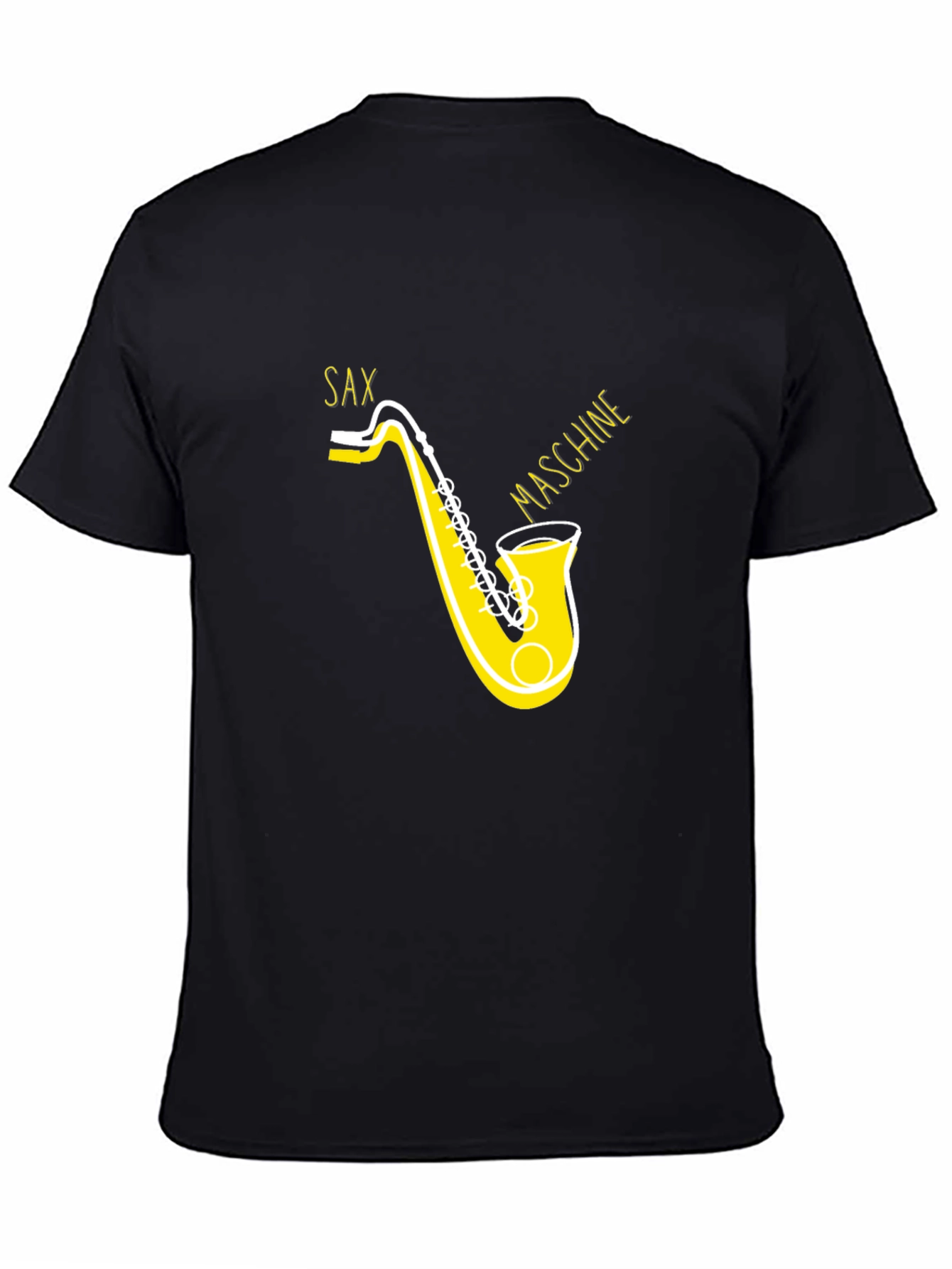 Sax Maschine Black Graphic Tee