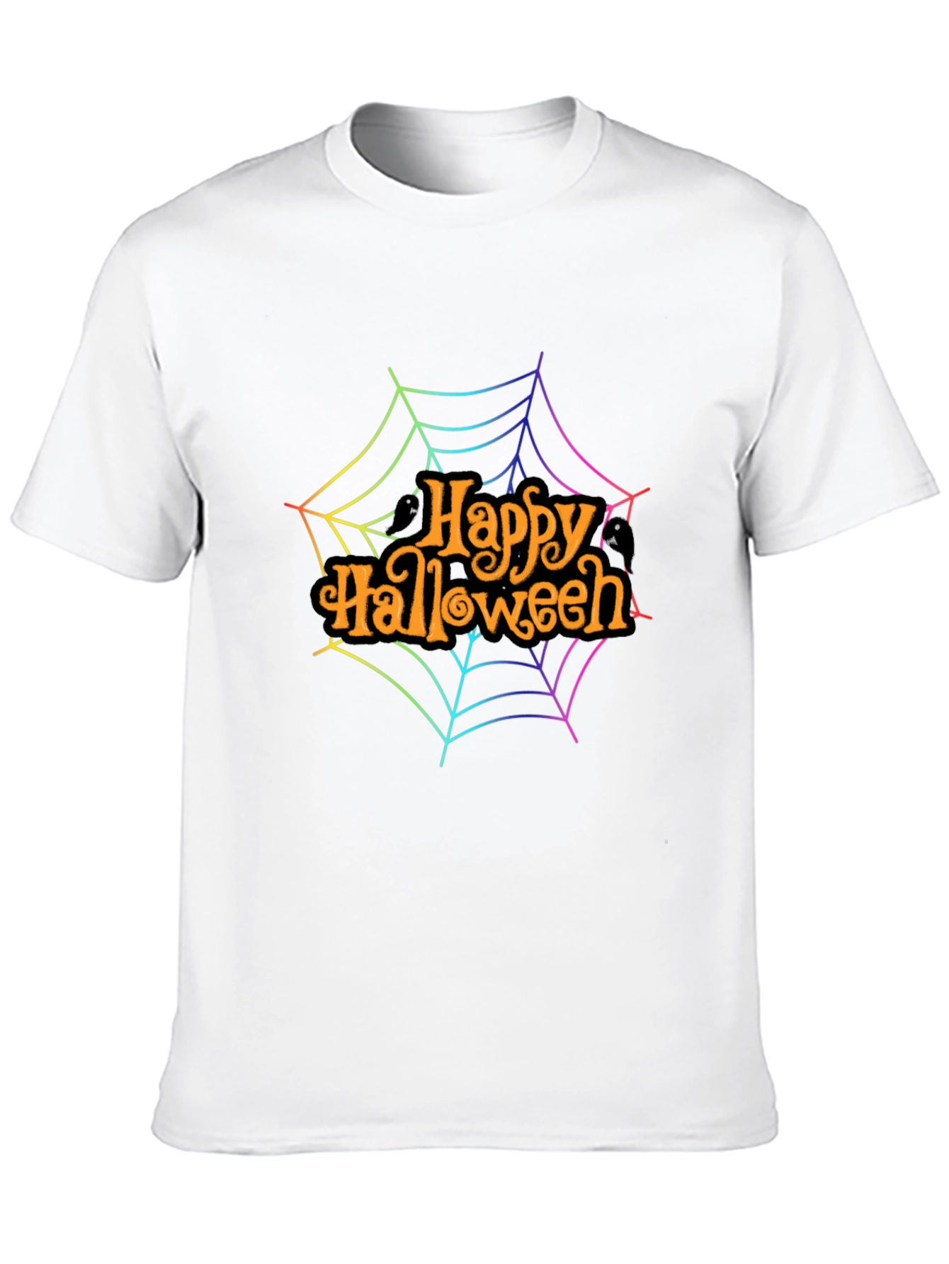Happy Halloween Rainbow Web T-Shirt