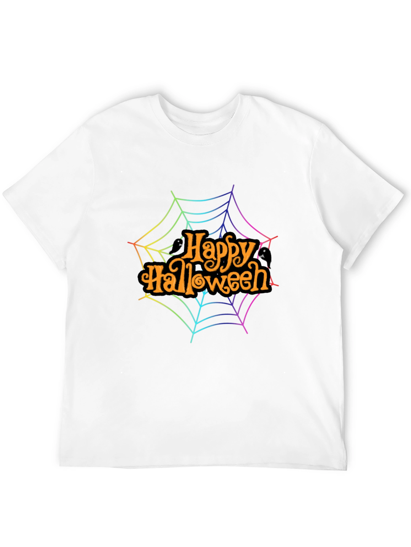 Happy Halloween Rainbow Web T-Shirt