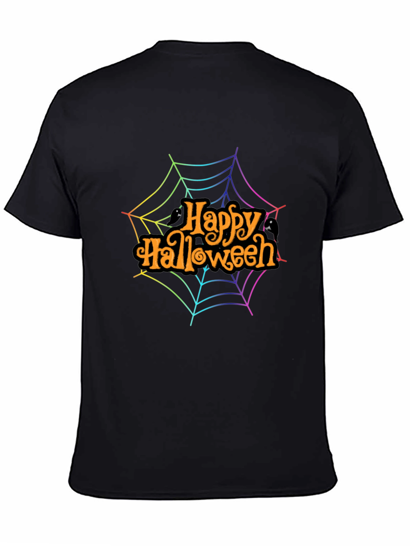 Happy Halloween Rainbow Web T-Shirt