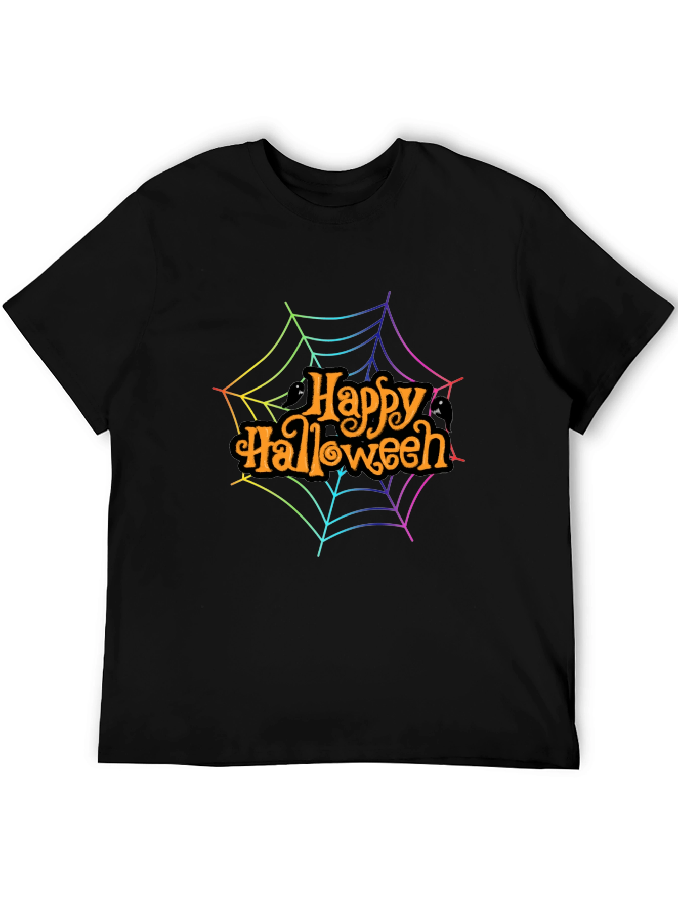 Happy Halloween Rainbow Web T-Shirt