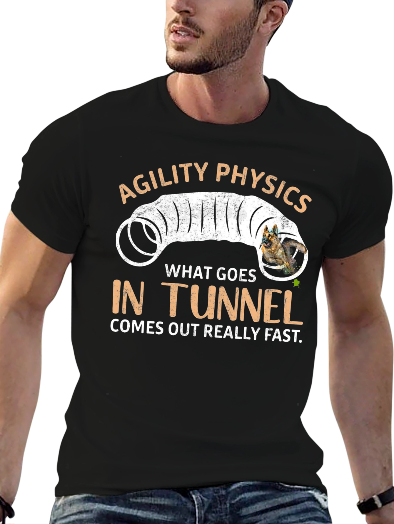 Agility Physics Dog Tunnel T-Shirt