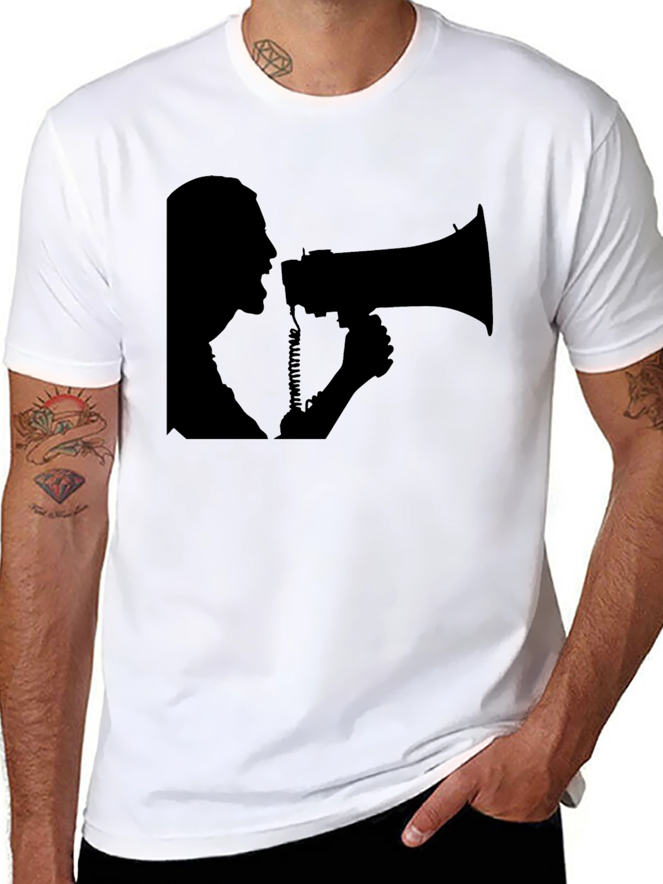 Megaphone Graphic T-Shirt