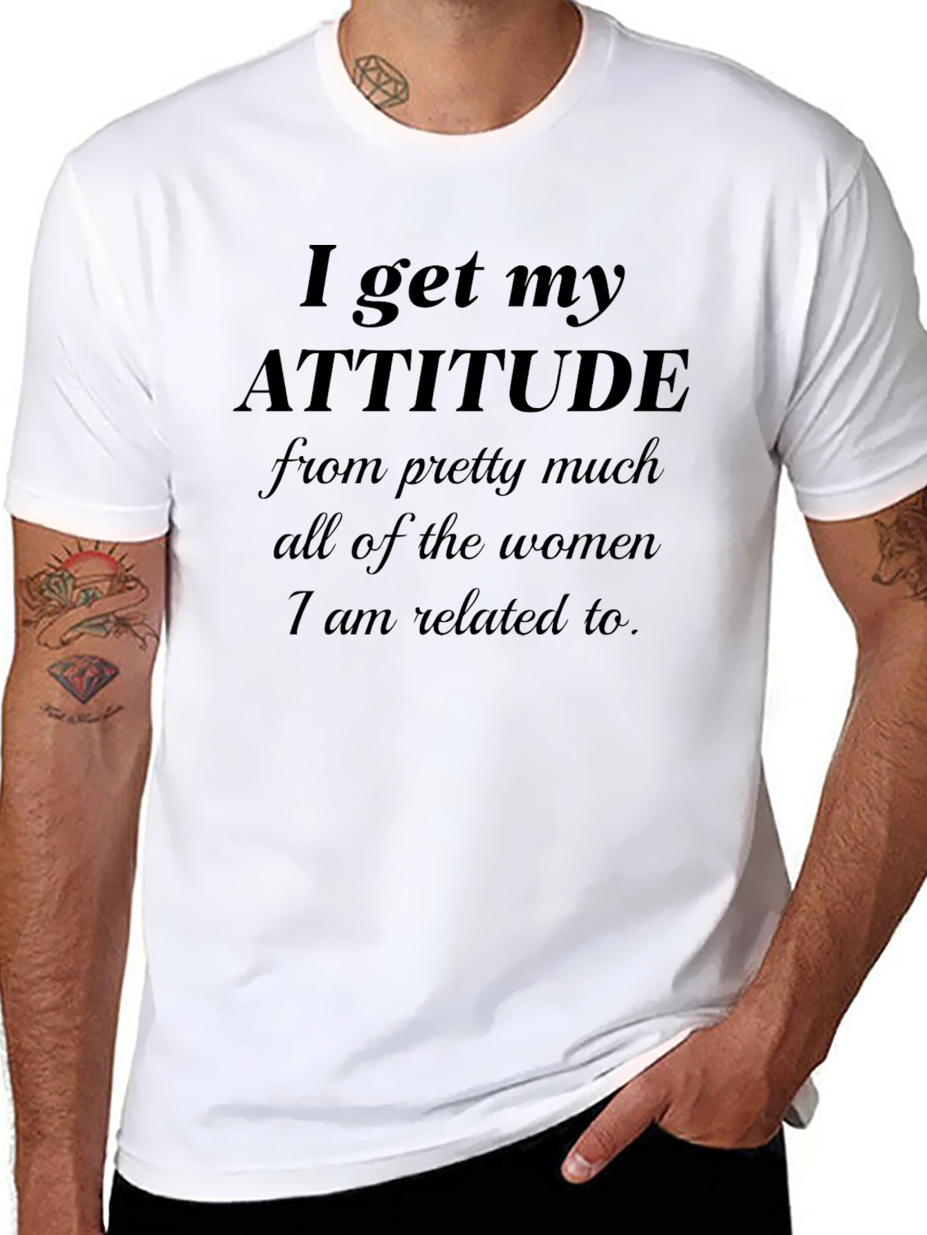 Attitude From Women T-Shirt Humor Tee