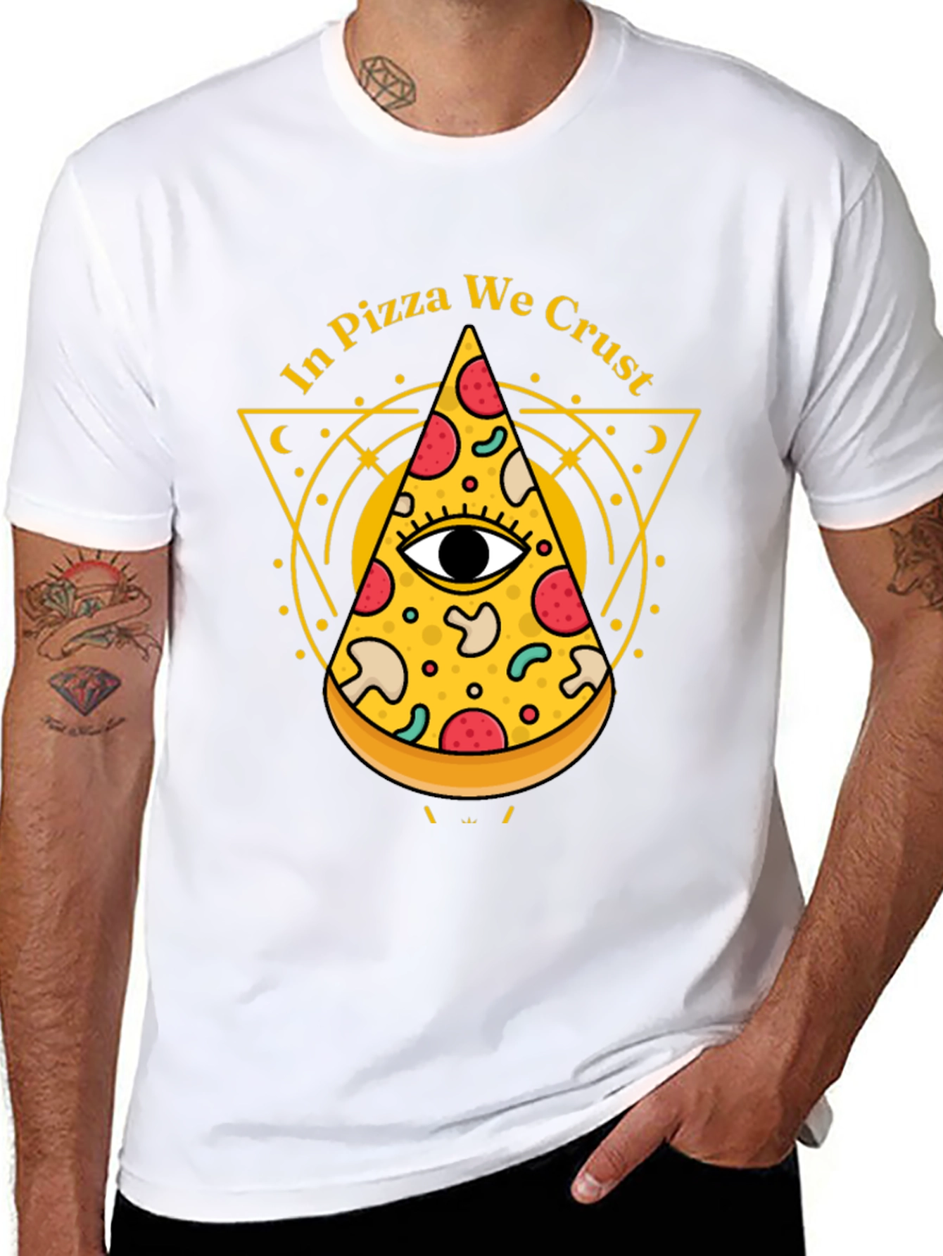 In Pizza We Crust T-Shirt - Unique Graphic Tee