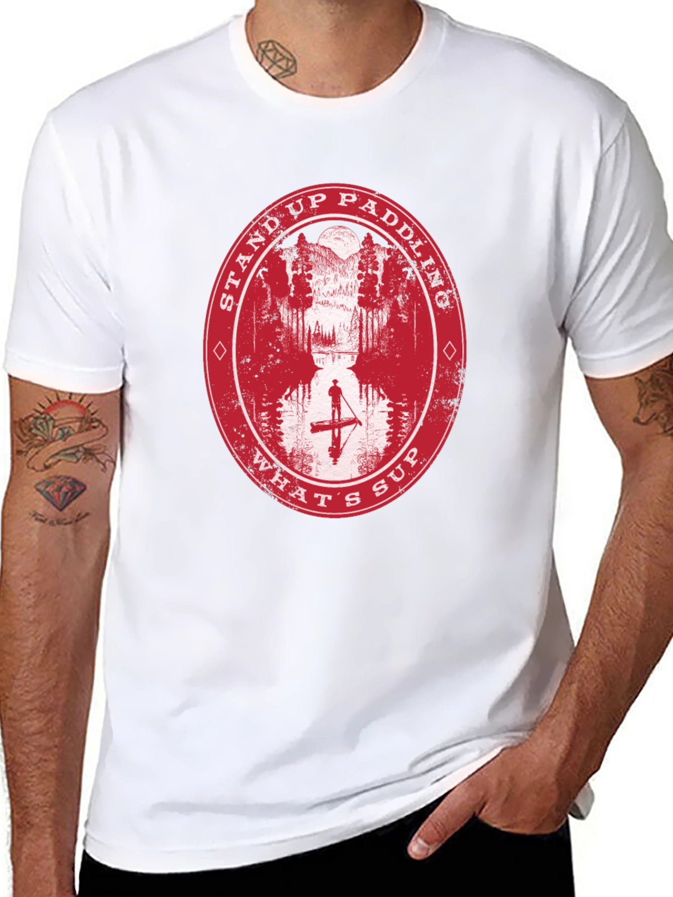 Stand Up Paddling Graphic T-Shirt