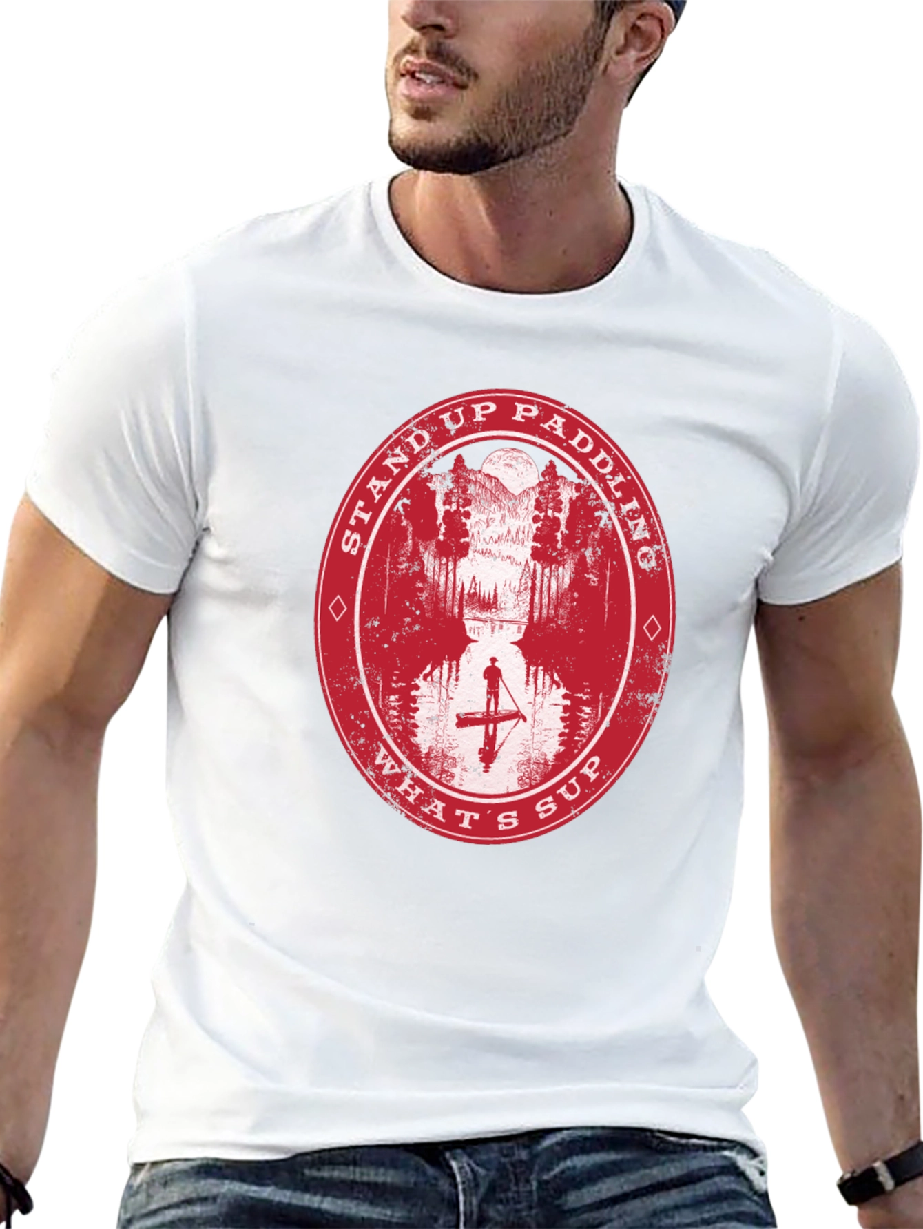 Stand Up Paddling Graphic T-Shirt
