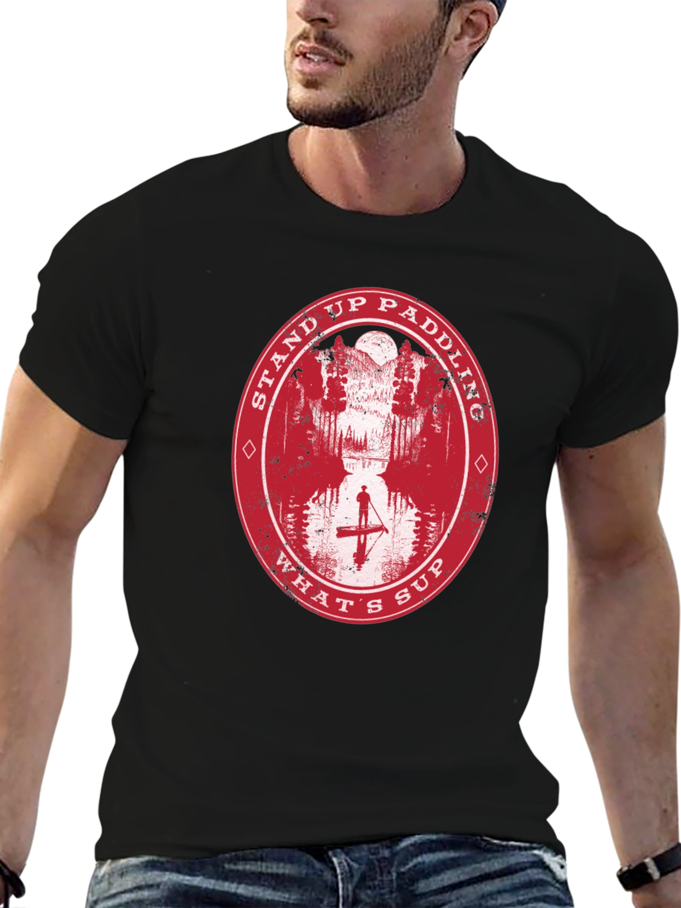 Stand Up Paddling Graphic T-Shirt