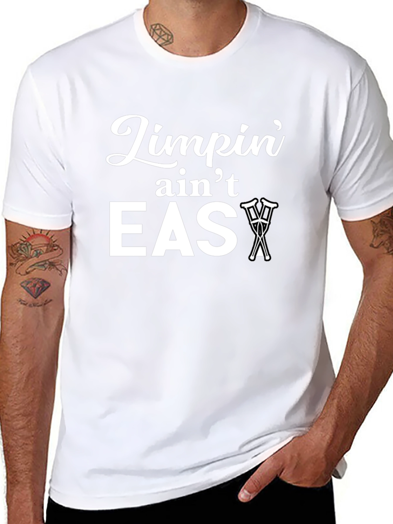 Limpin Aint Easy Graphic Print T-Shirt