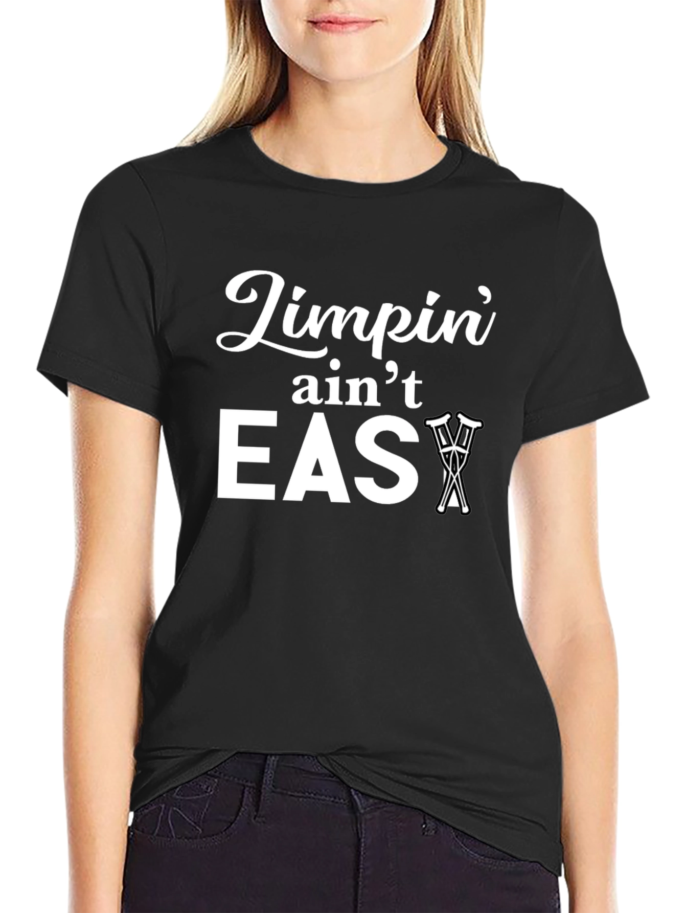 Limpin Aint Easy Graphic Print T-Shirt