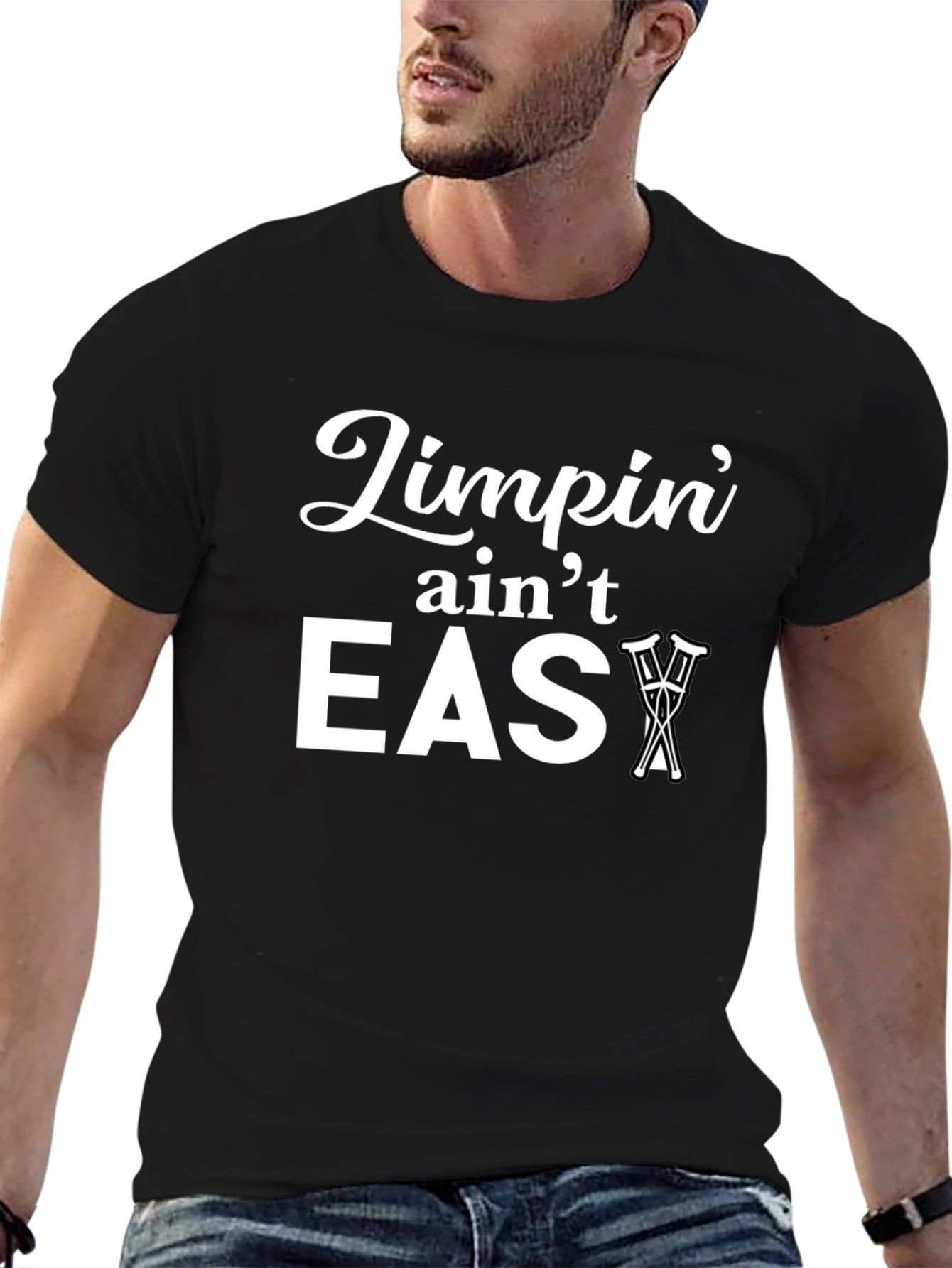 Limpin Aint Easy Graphic Print T-Shirt