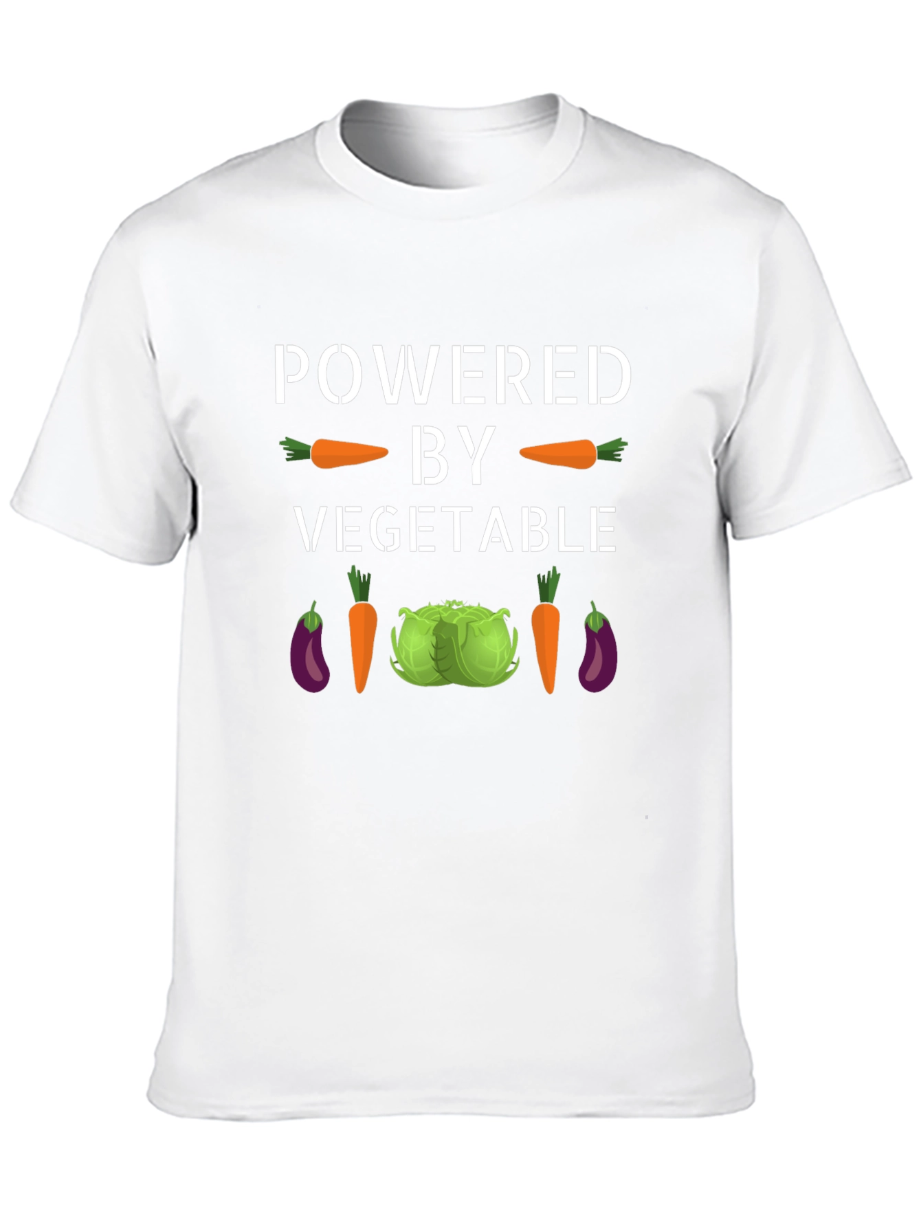 Powered By Vegetables Graphic T-Shirt