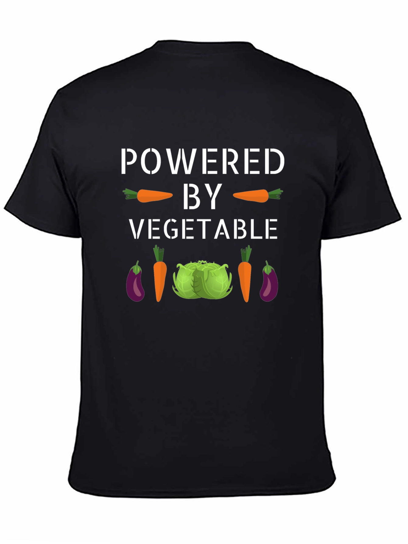 Powered By Vegetables Graphic T-Shirt