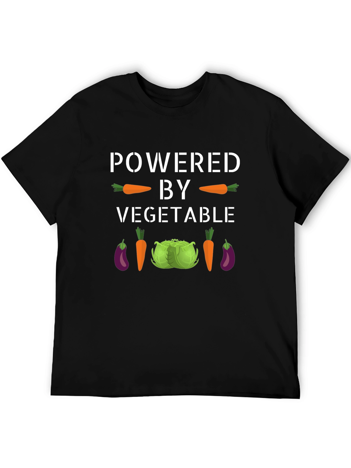 Powered By Vegetables Graphic T-Shirt