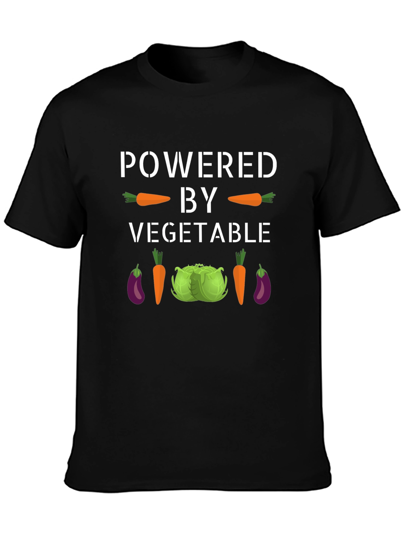 Powered By Vegetables Graphic T-Shirt