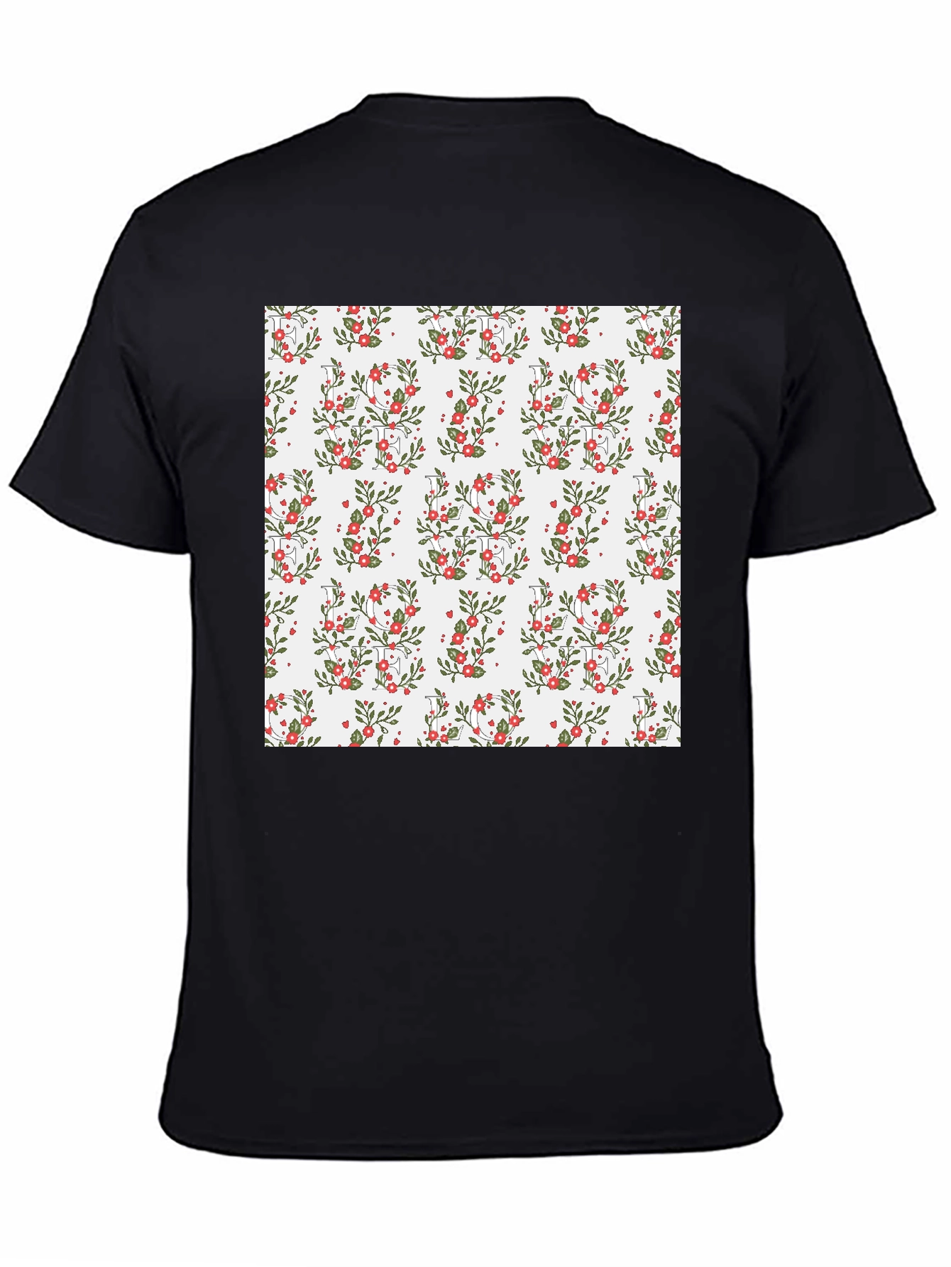 Floral Pattern T-Shirt: Stylish Mens Graphic Tee