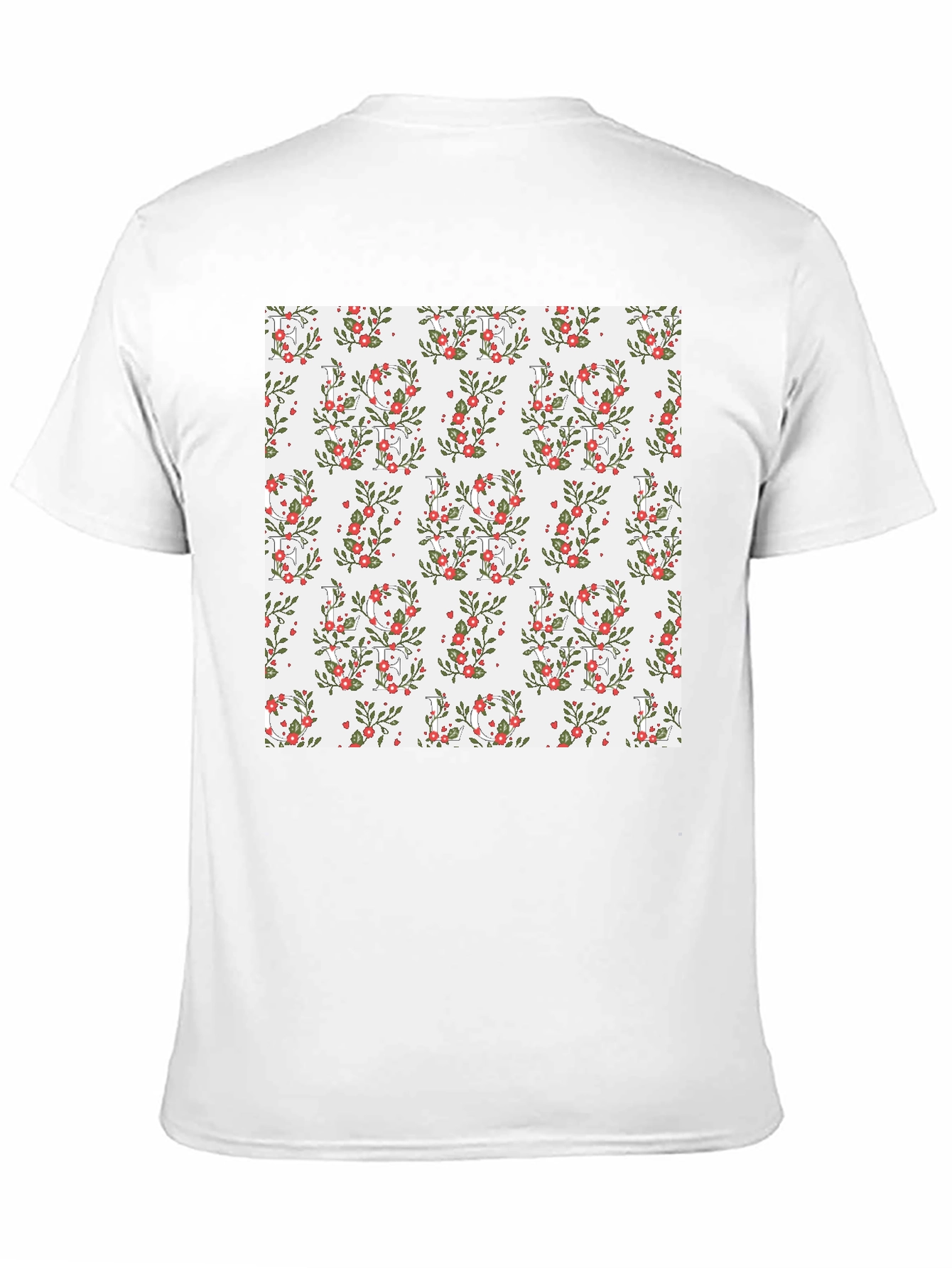 Floral Pattern T-Shirt: Stylish Mens Graphic Tee