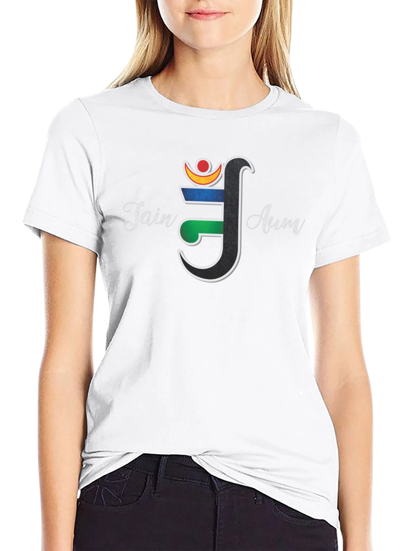 Jain Aum Symbol T-Shirt - Spiritual Graphic Tee