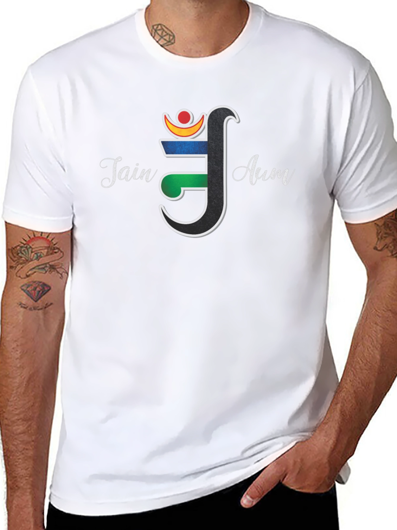 Jain Aum Symbol T-Shirt - Spiritual Graphic Tee