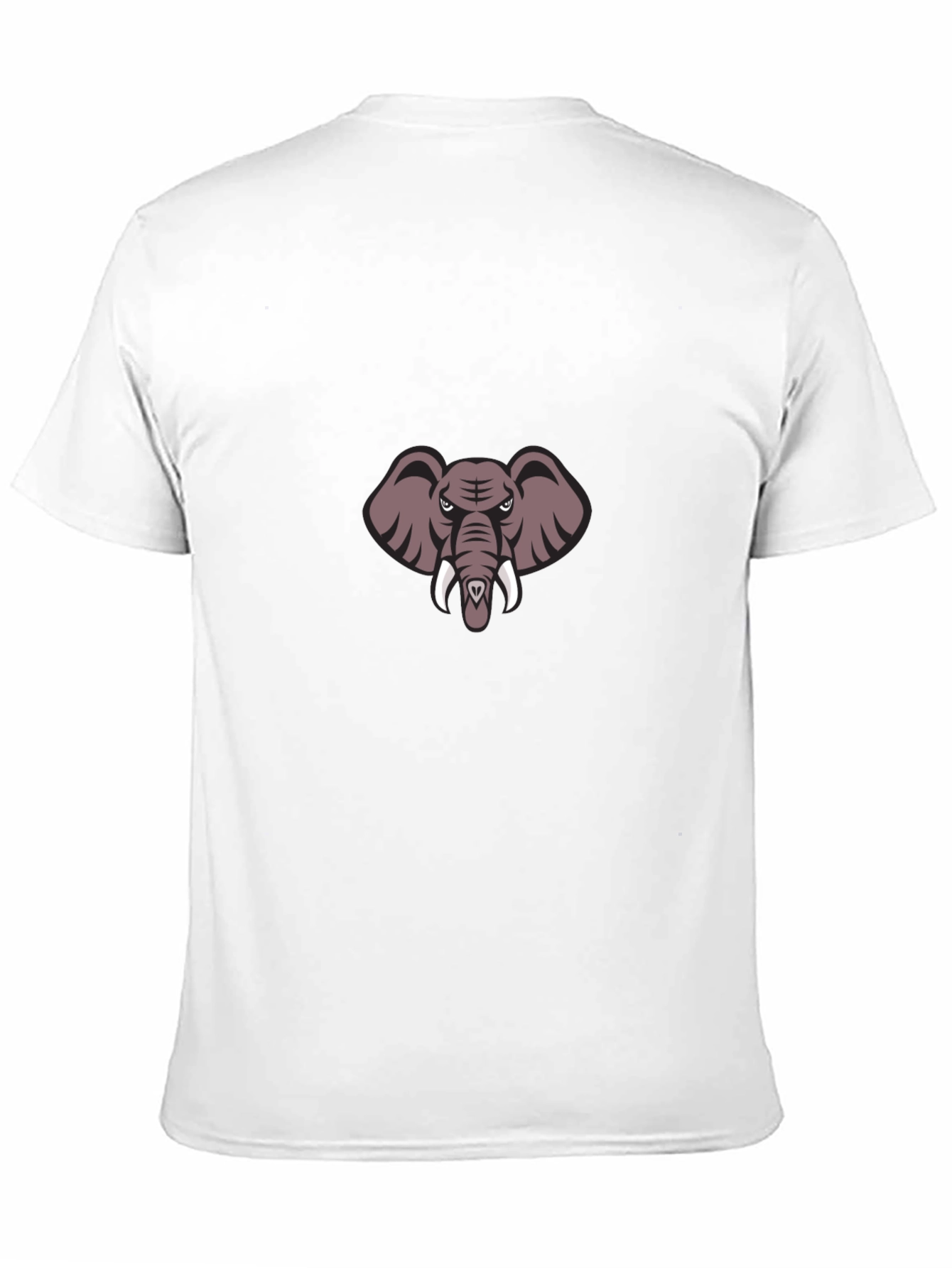 Mens Black T-Shirt with Elephant Graphic