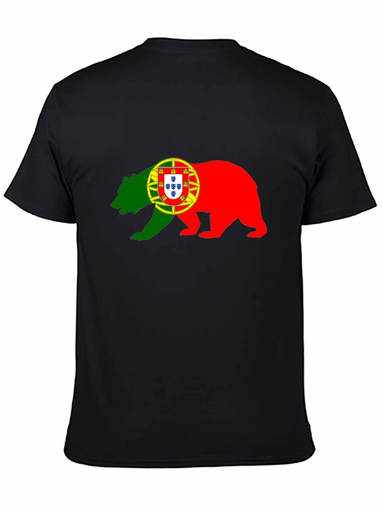 Portugal Flag Bear Graphic T-Shirt