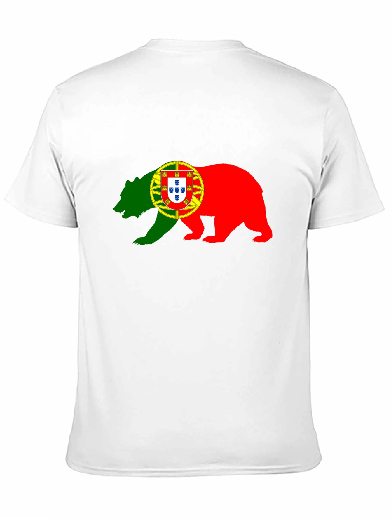Portugal Flag Bear Graphic T-Shirt