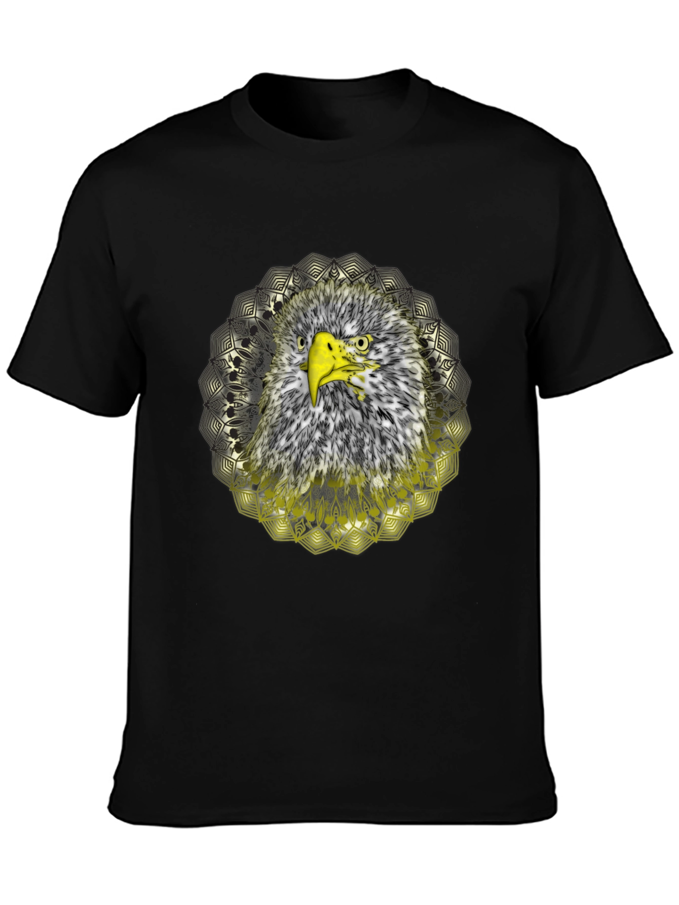 Eagle Mandala Graphic T-Shirt - Cool Bird Design