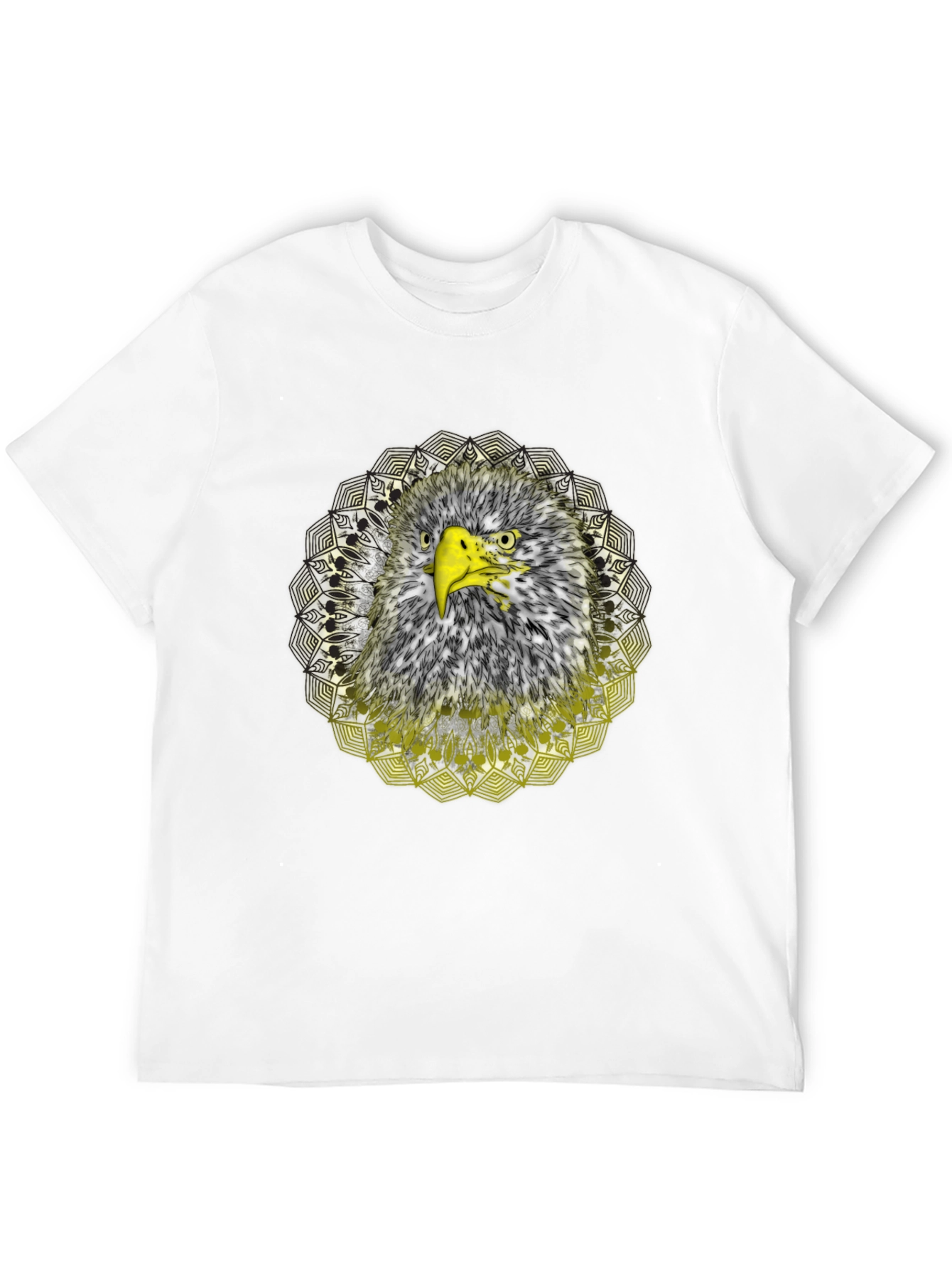 Eagle Mandala Graphic T-Shirt - Cool Bird Design