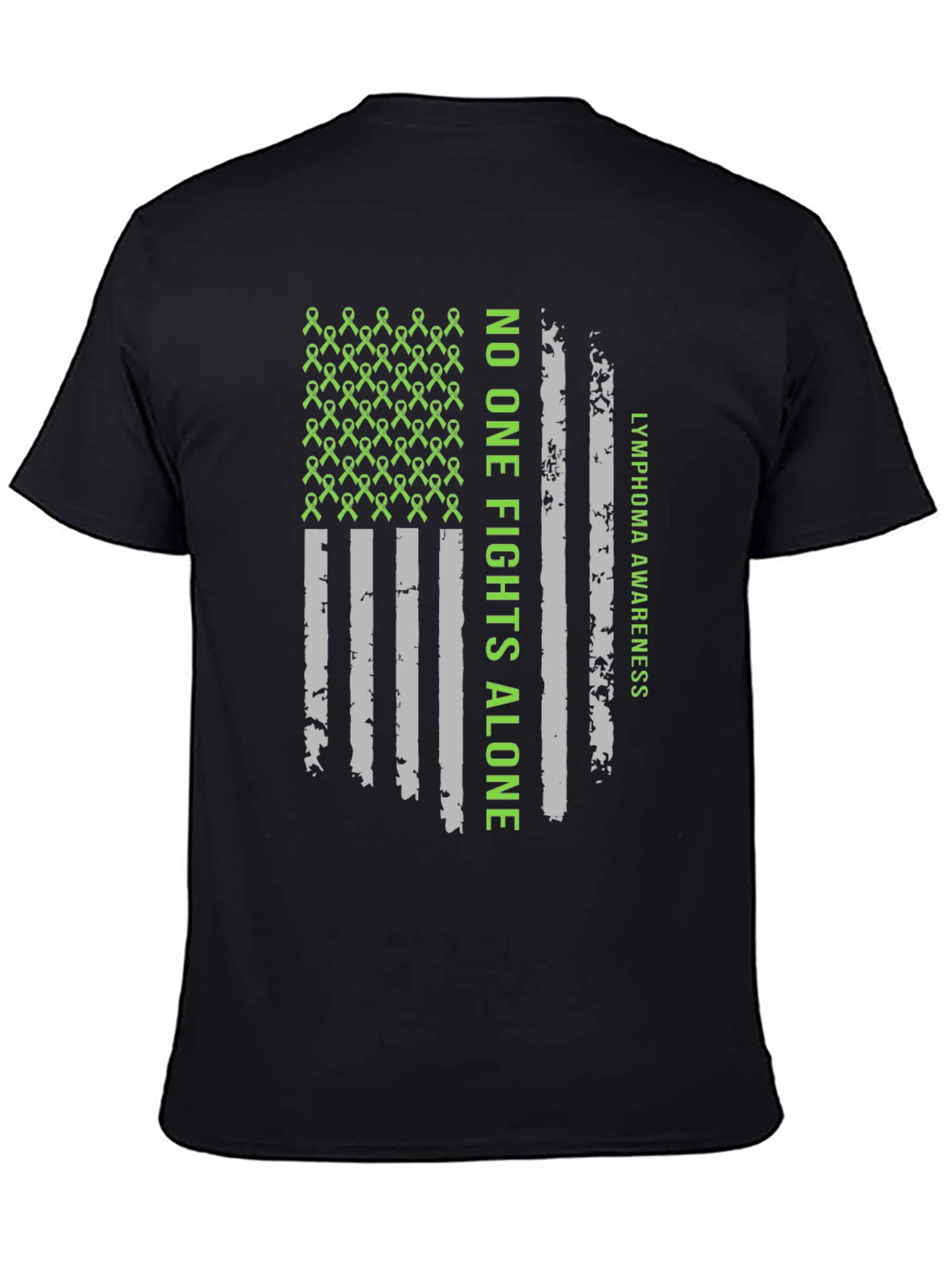 Lymphoma Awareness T-Shirt - No One Fights Alone